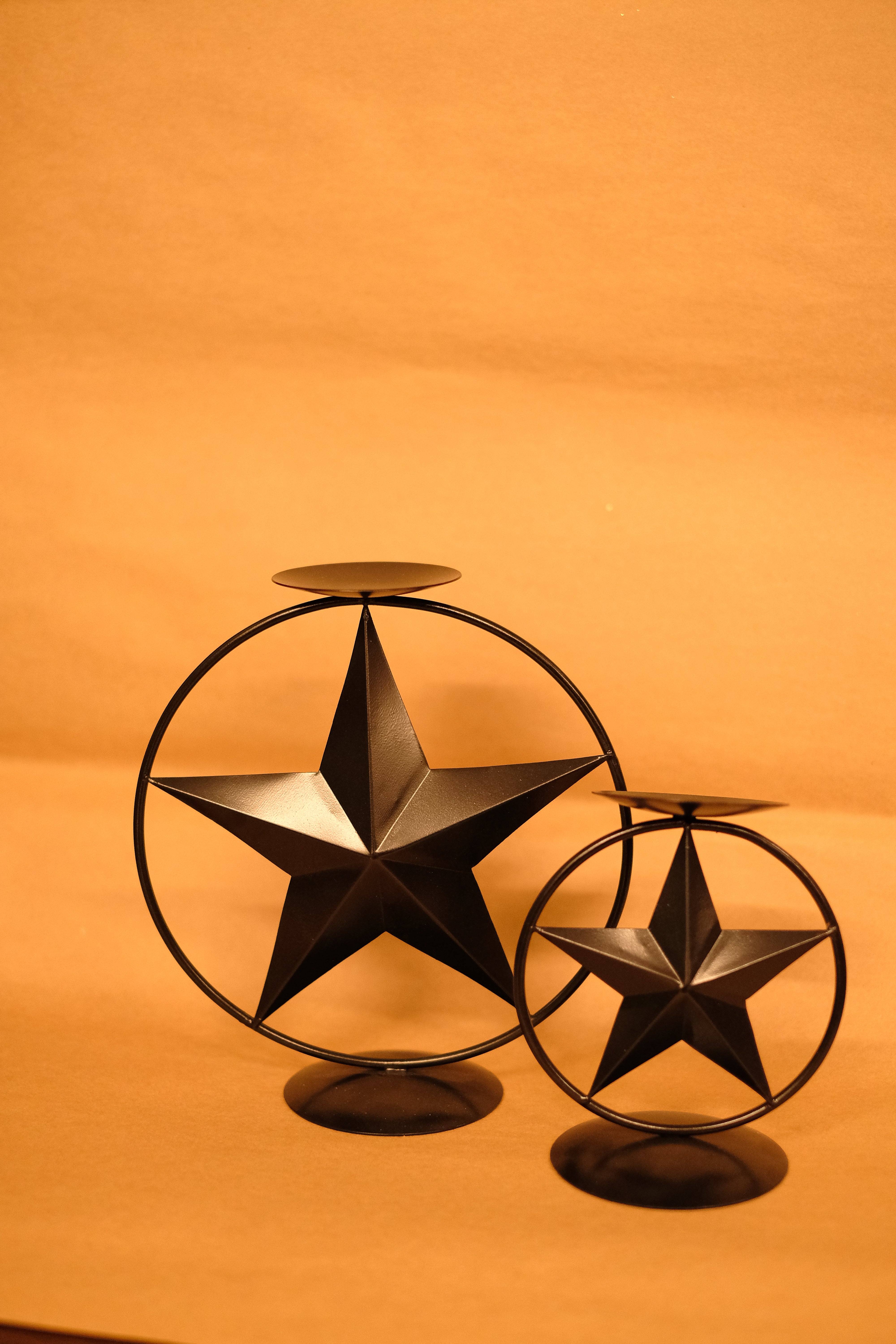 CLARA - pack of 2 Star Ring Tealight Holders