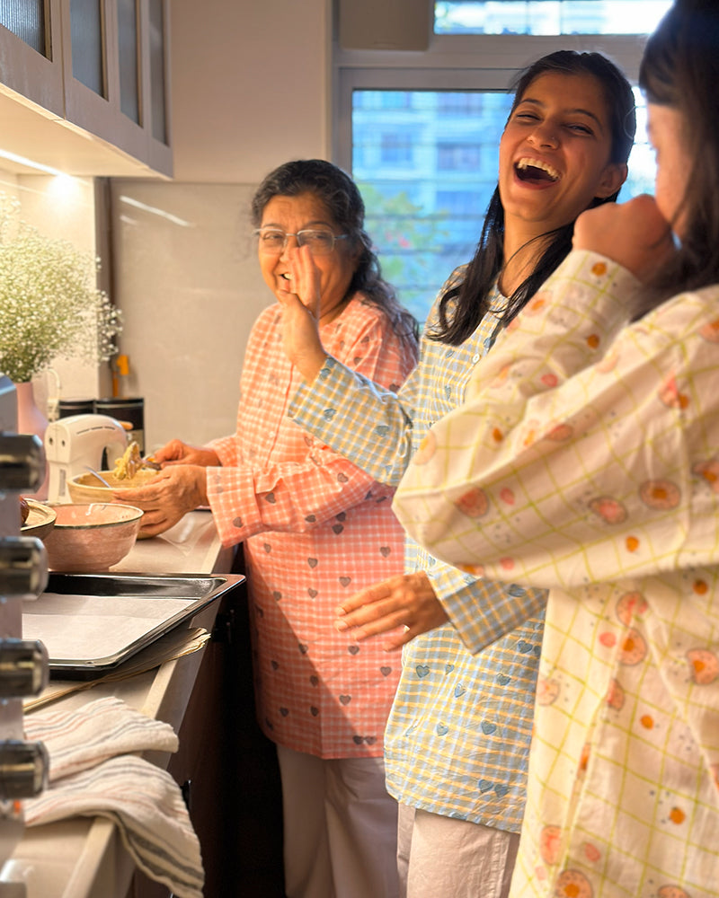 Sleepover Party Kurta and Shorts Co-ord Set - Cookie Print