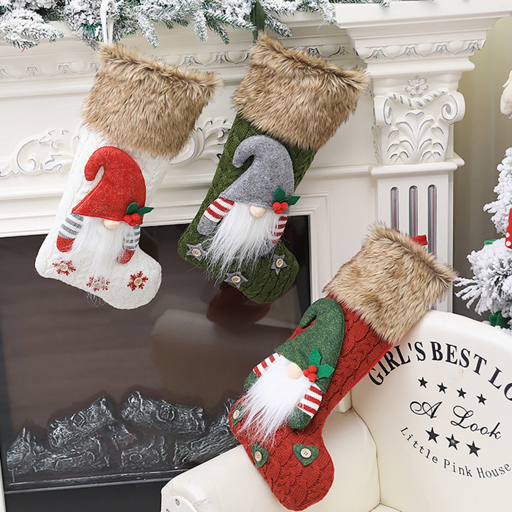 Nordic Gnome Stocking - Evergreen