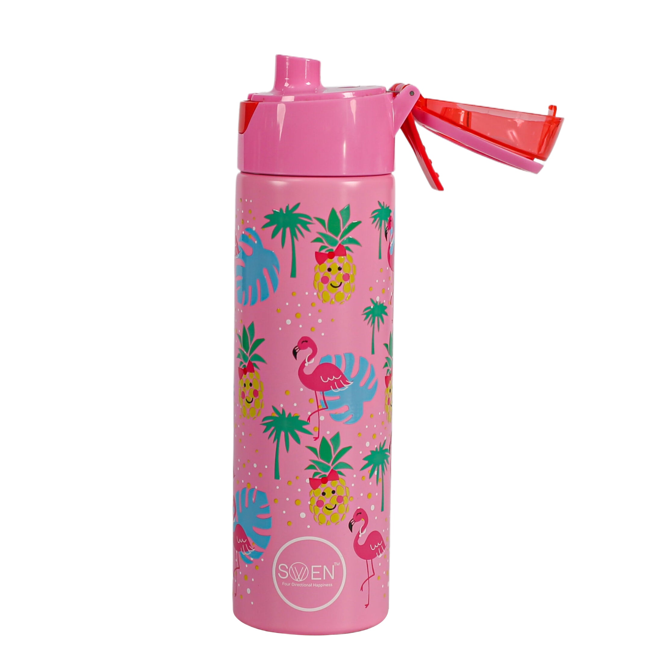 Insulated Stainless Steel Flamingo Theme Mist Bottle - Pink Color - 640Ml