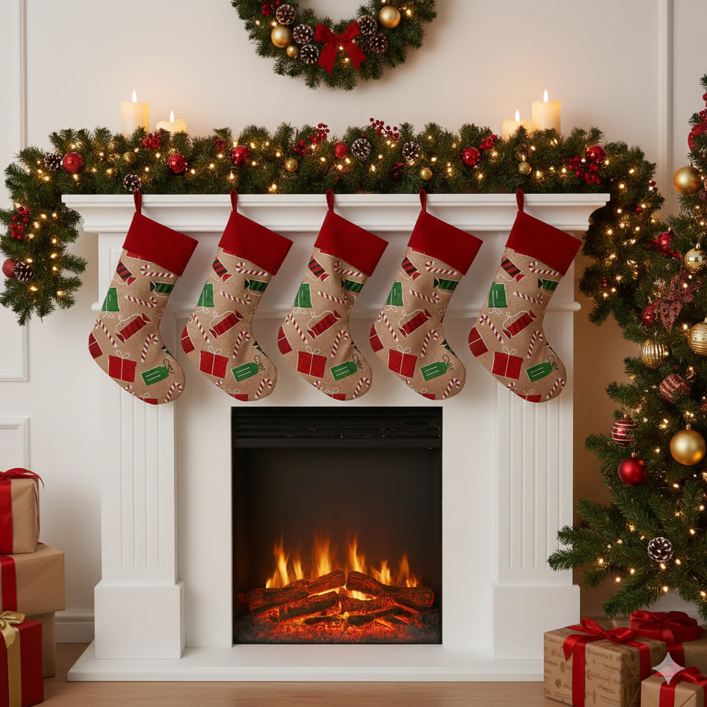 NORAH - pack of two premium Christmas stockings