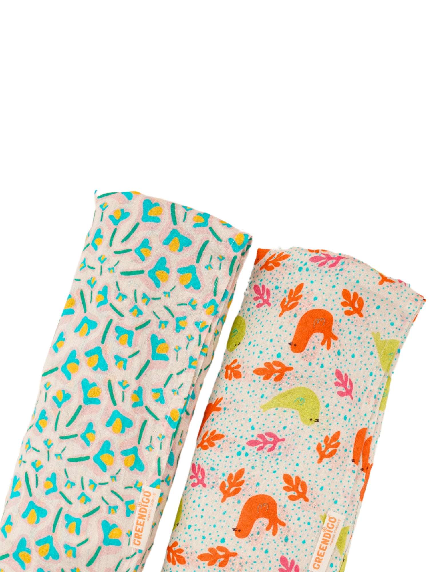 Nature's Harmony Cotton Muslin Swaddle Wrap for New Born (Pack of 2) - Totdot