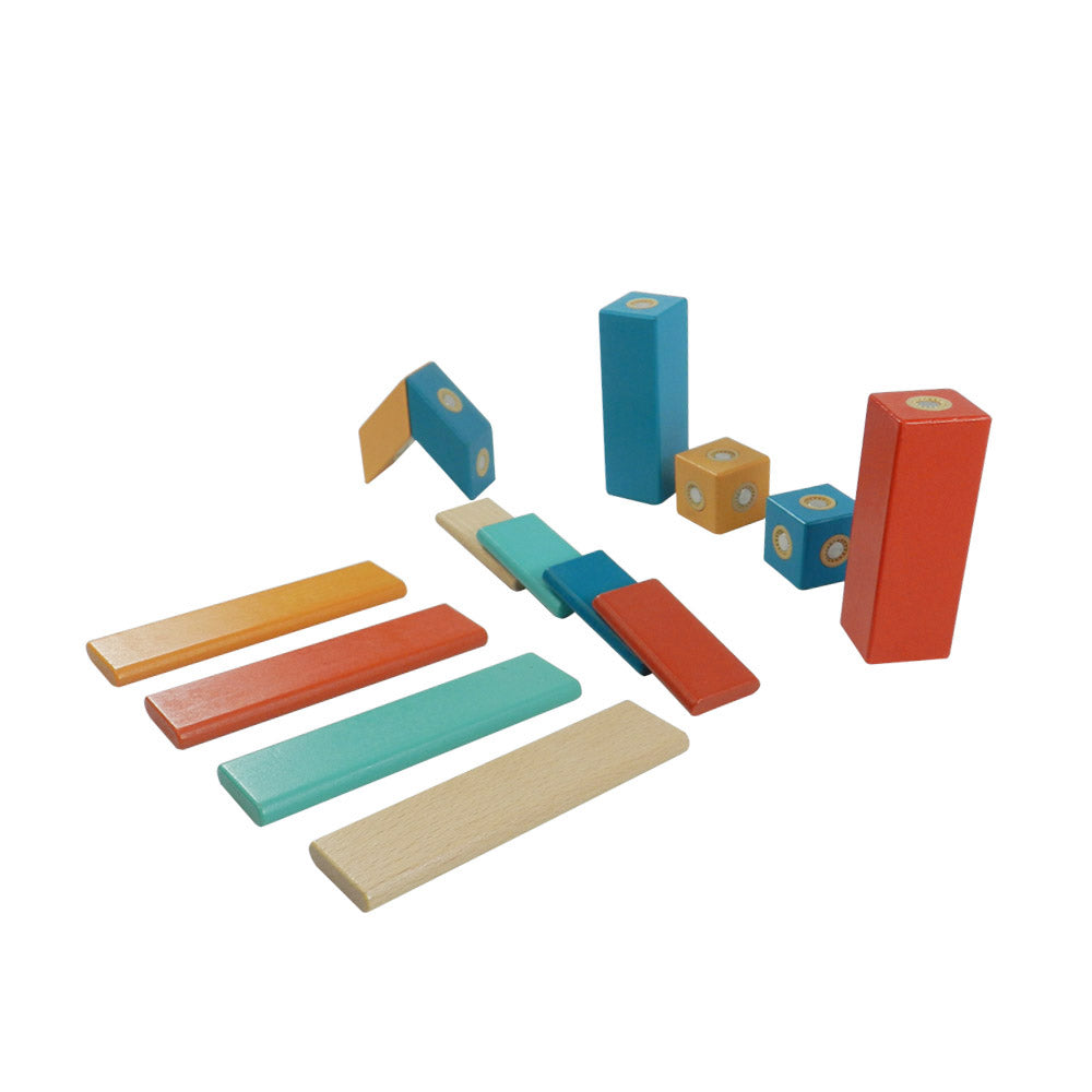 Wooden Magblocks Wooden Blocks Set, Creative Thinking, Motor Skills, Imagination Development, Problem Solving Skills Block Toys for 3+ Year Old Age Girls Boys.
