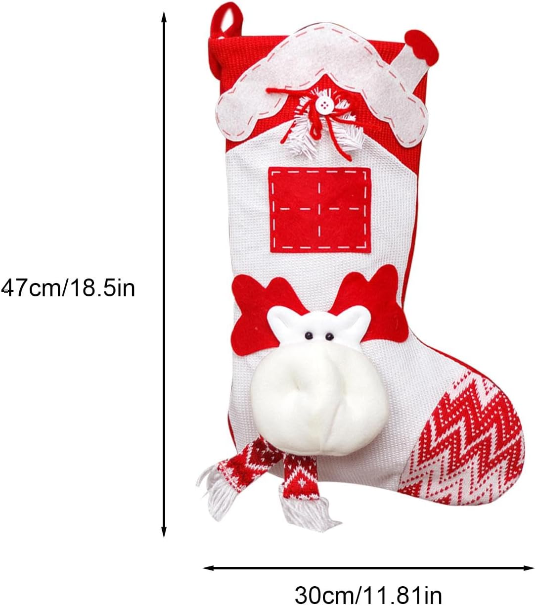 Nordic Knit Stocking -Reindeer