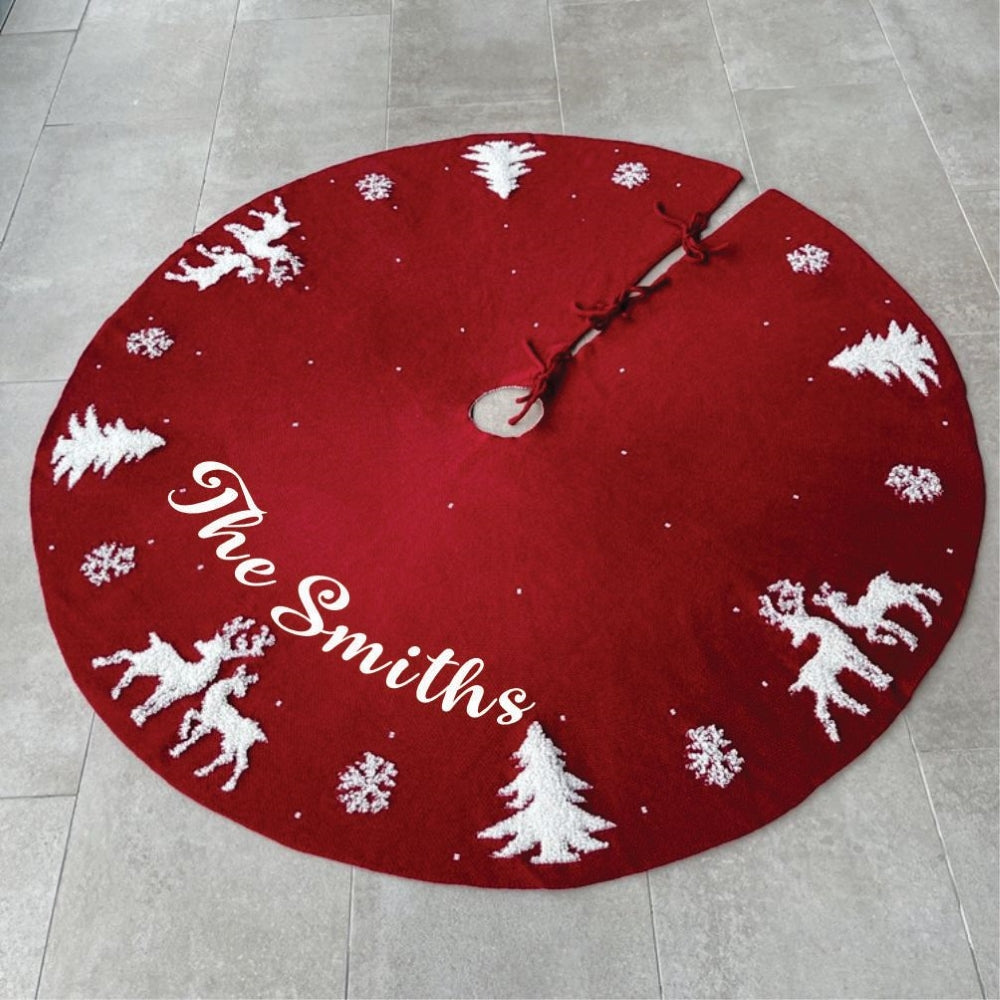 50" Tree Skirt-to-Cape - Snowflake Swirl