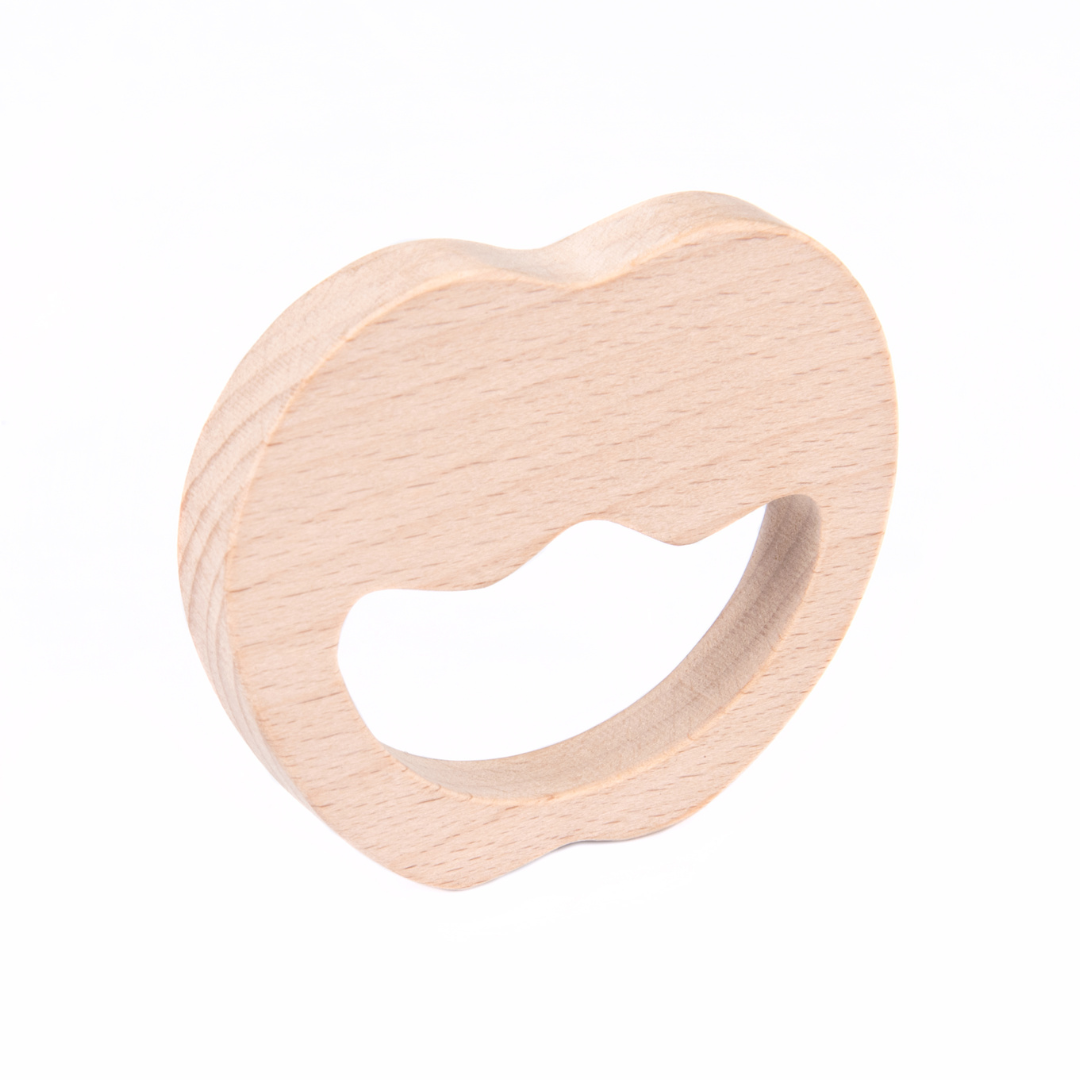 Wooden Apple Teether - Beech Wood