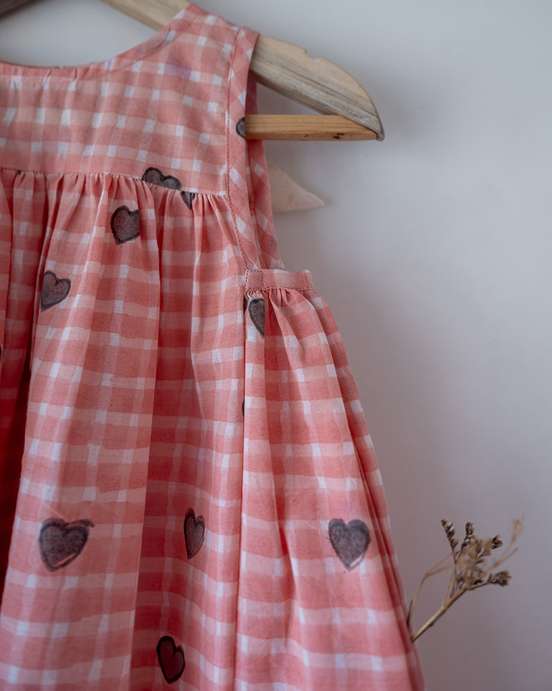 Nightgown - Peach Baked with Love print