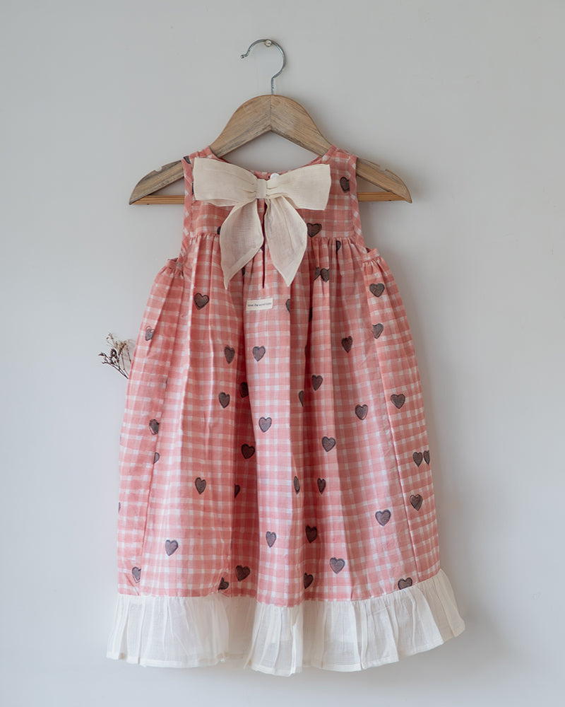Nightgown - Peach Baked with Love print