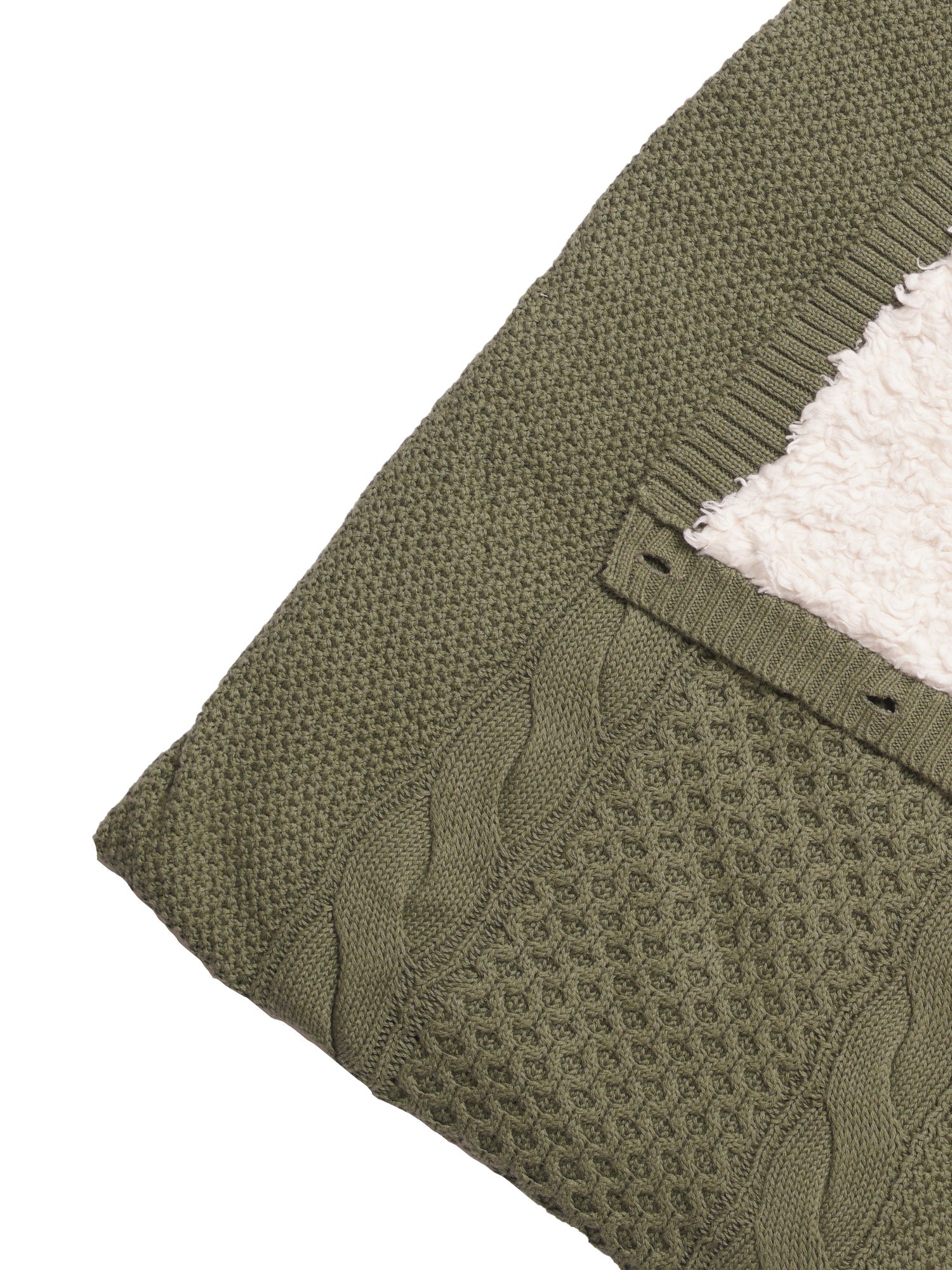 Wintergreen - Organic Cotton Green Cocoon Blanket for Babies - Totdot