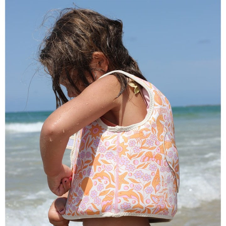 Kids Swim Vest Ocean Magic Pink