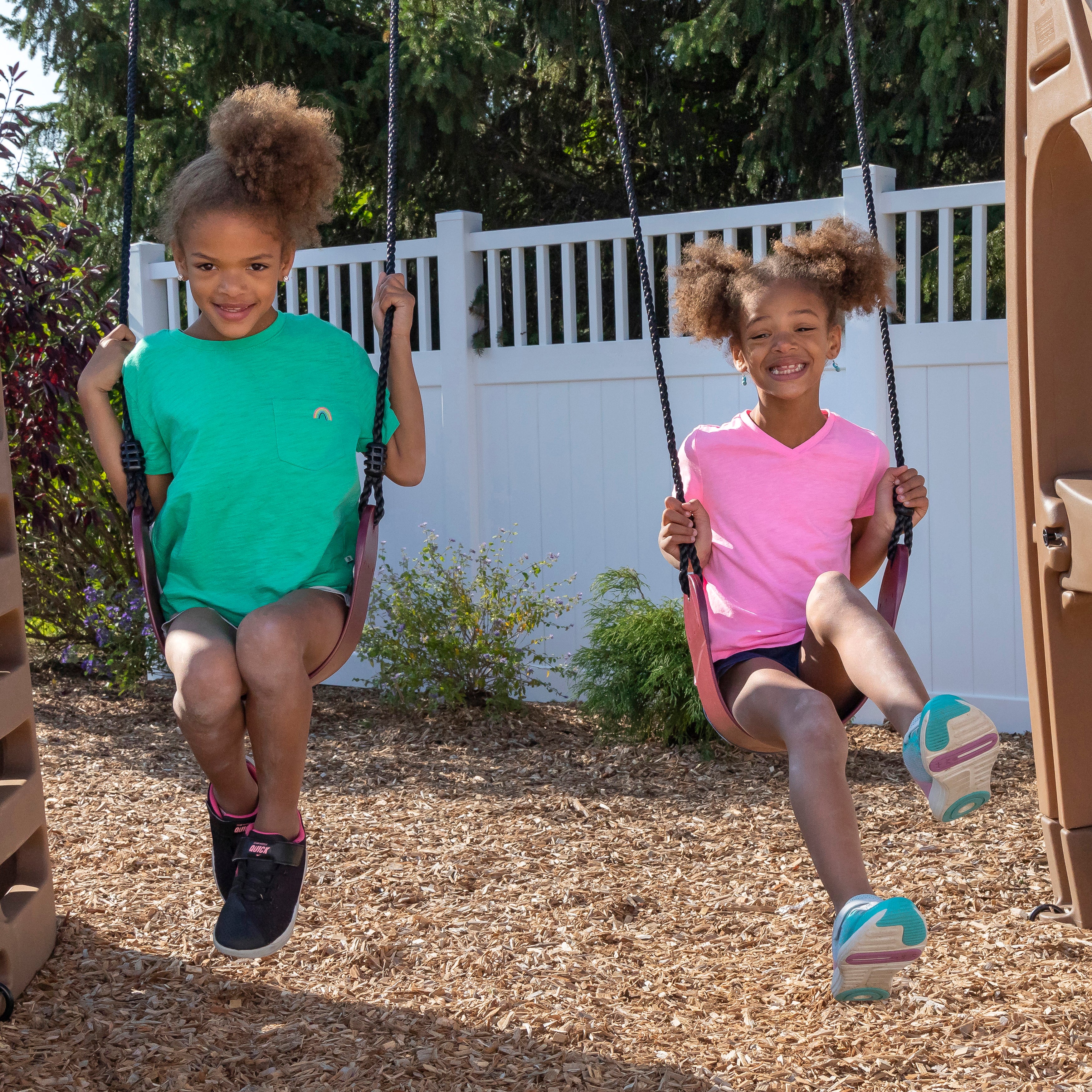 Naturally Playful Playhouse Climber & Swing Extension