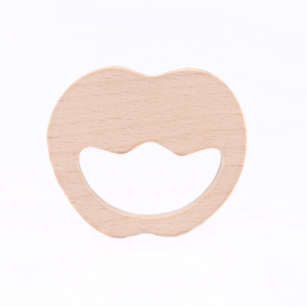 Wooden Apple Teether - Beech Wood