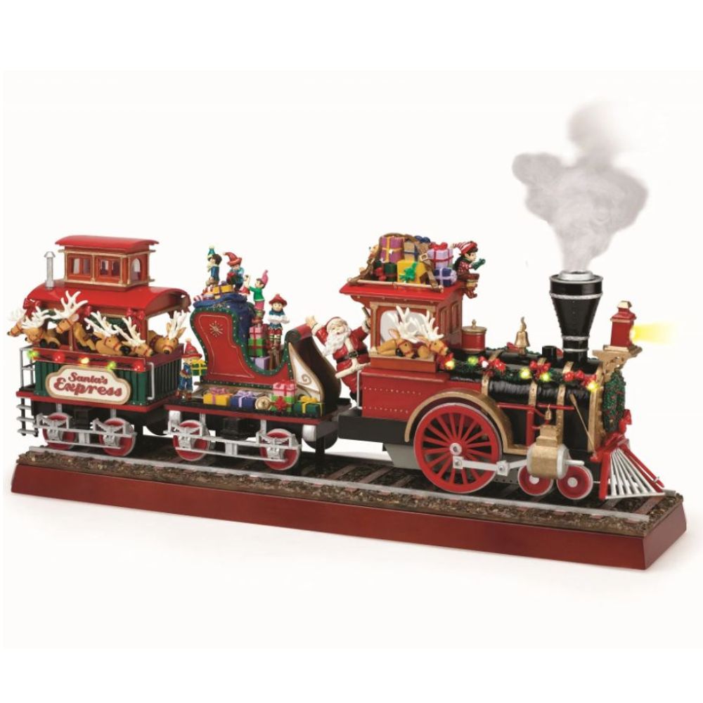 Mr. Christmas 16" Musical Santa's Express Adventure With Real Smoke