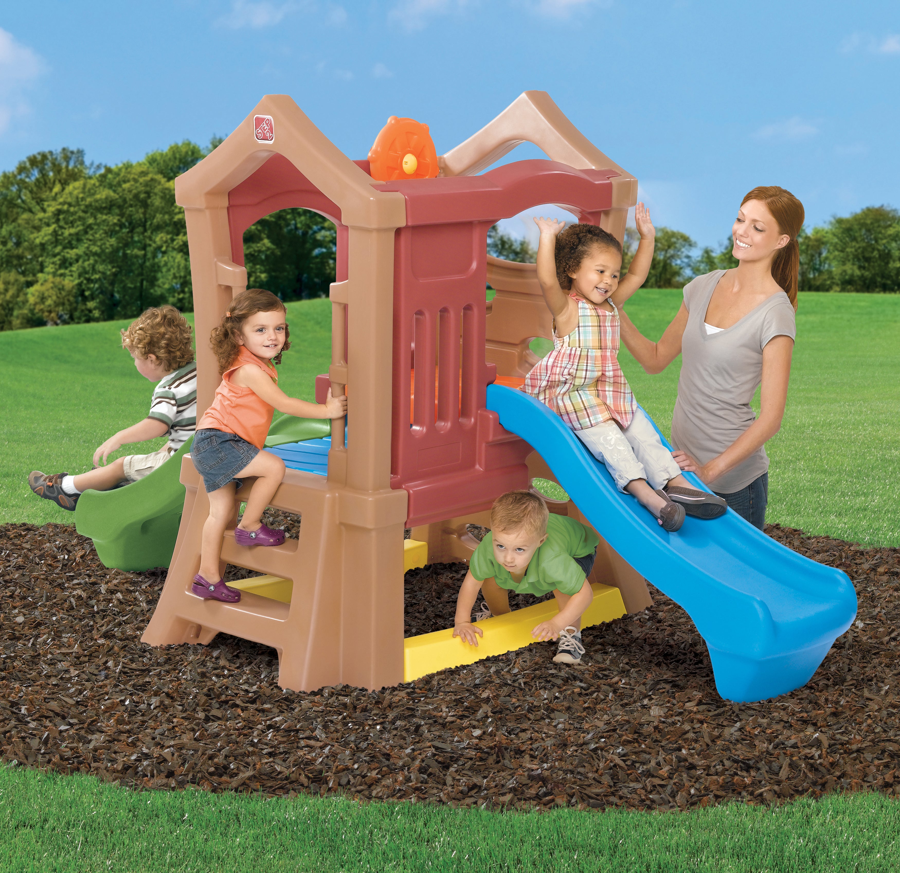 Play Up Double Slide Climber