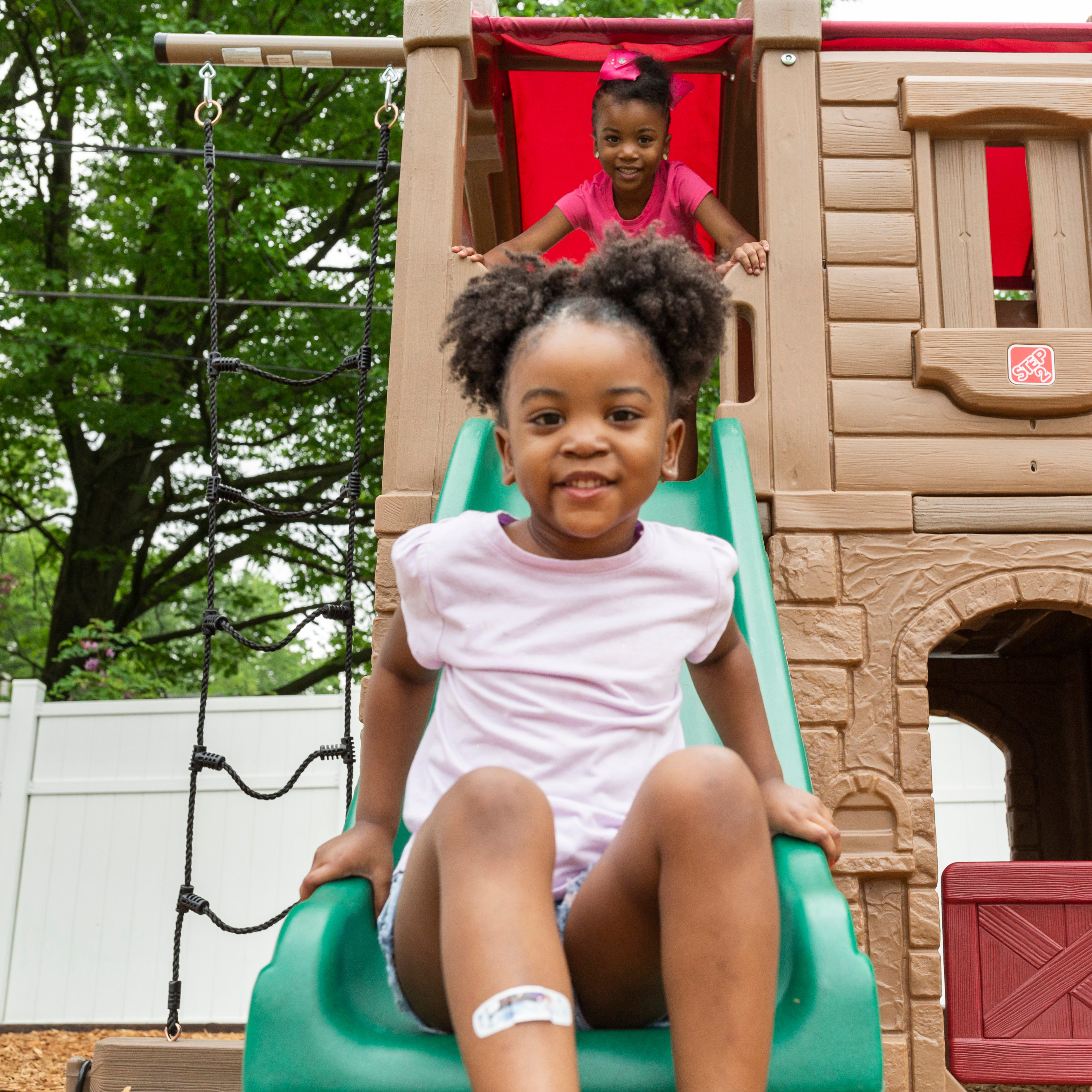 Naturally Playful Adventure Lodge Play Center With Glider