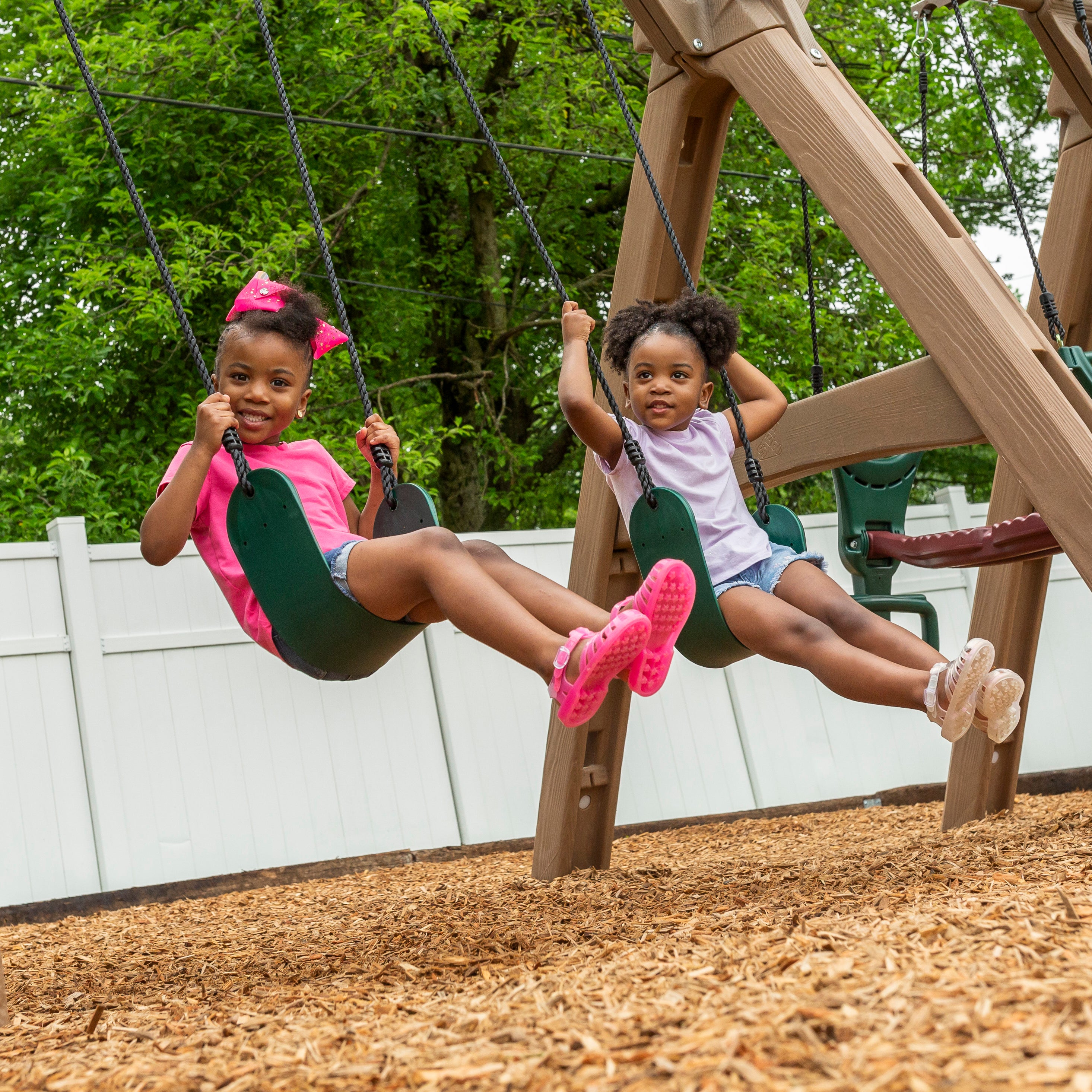 Naturally Playful Adventure Lodge Play Center With Glider