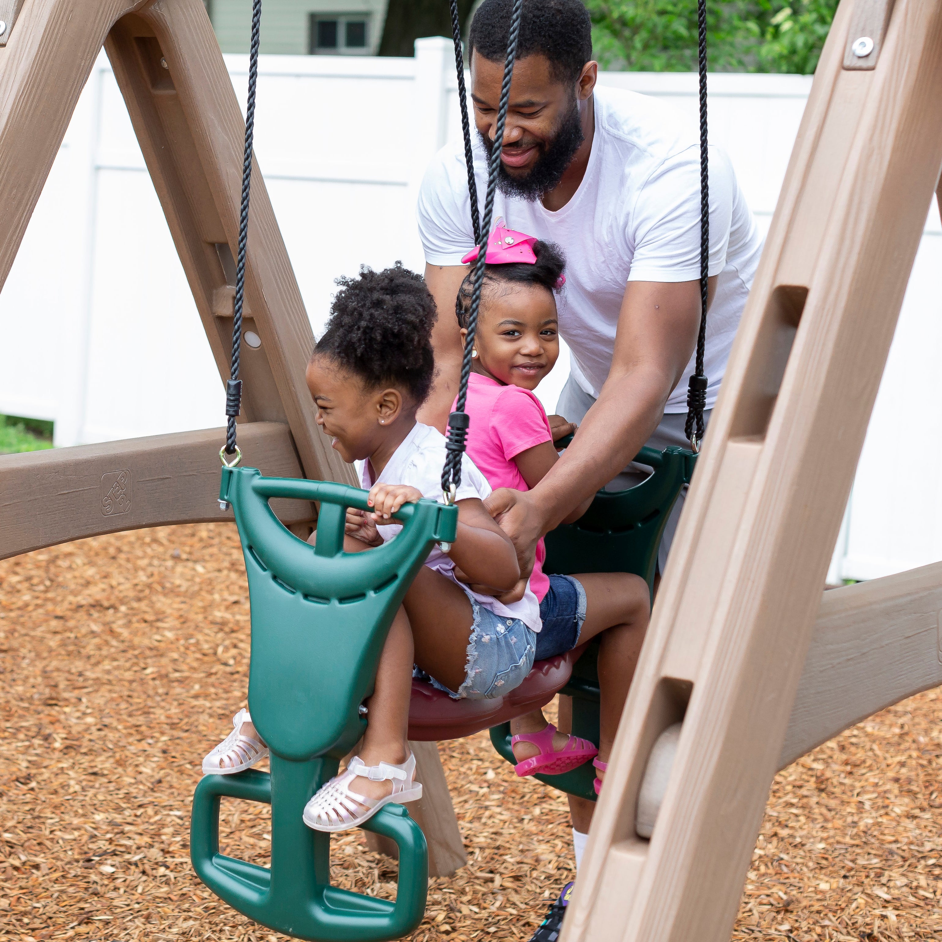Naturally Playful Adventure Lodge Play Center With Glider