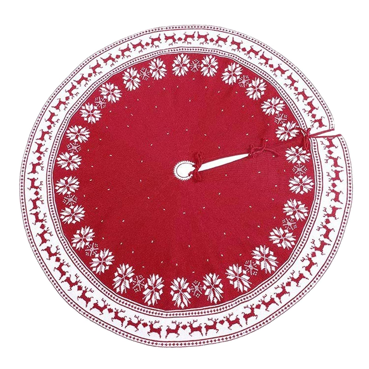 50'' Tree Skirt -to-Cape – Nordic Snowflakes