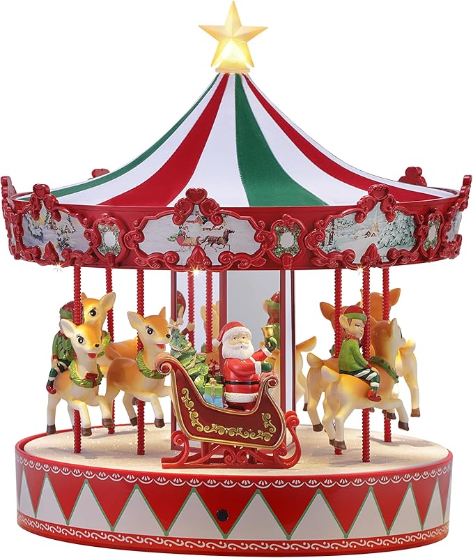 Mr. Christmas 14" Musical Vintage Carousel