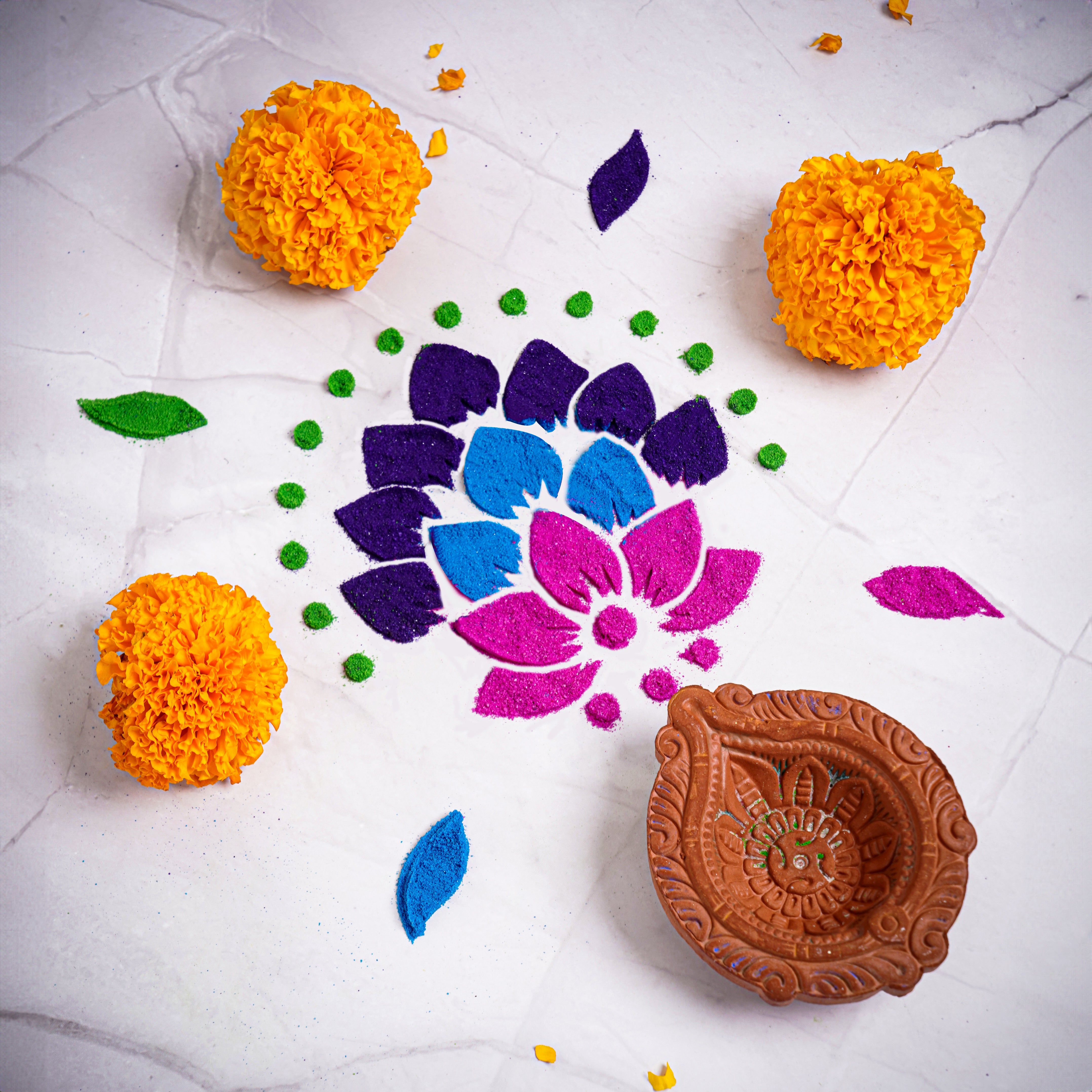 Diwali DIY Rangoli Kit - Traditional Rangoli