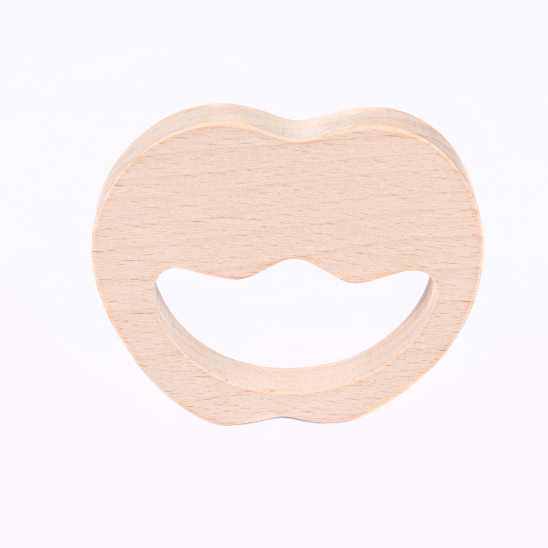 Wooden Apple Teether - Beech Wood