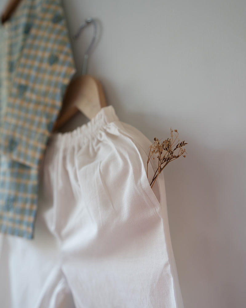 I want to be like Grandpa Kurta Pajama set in Blue Baked with Love print