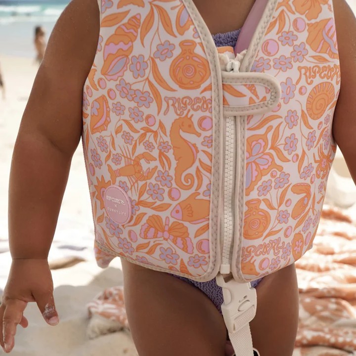 Kids Swim Vest Ocean Magic Pink