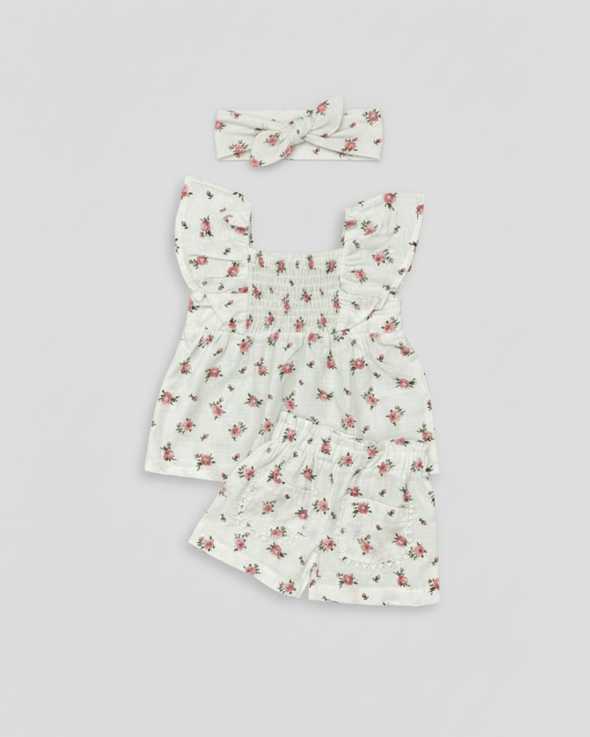 Smocked Meadow Muse White