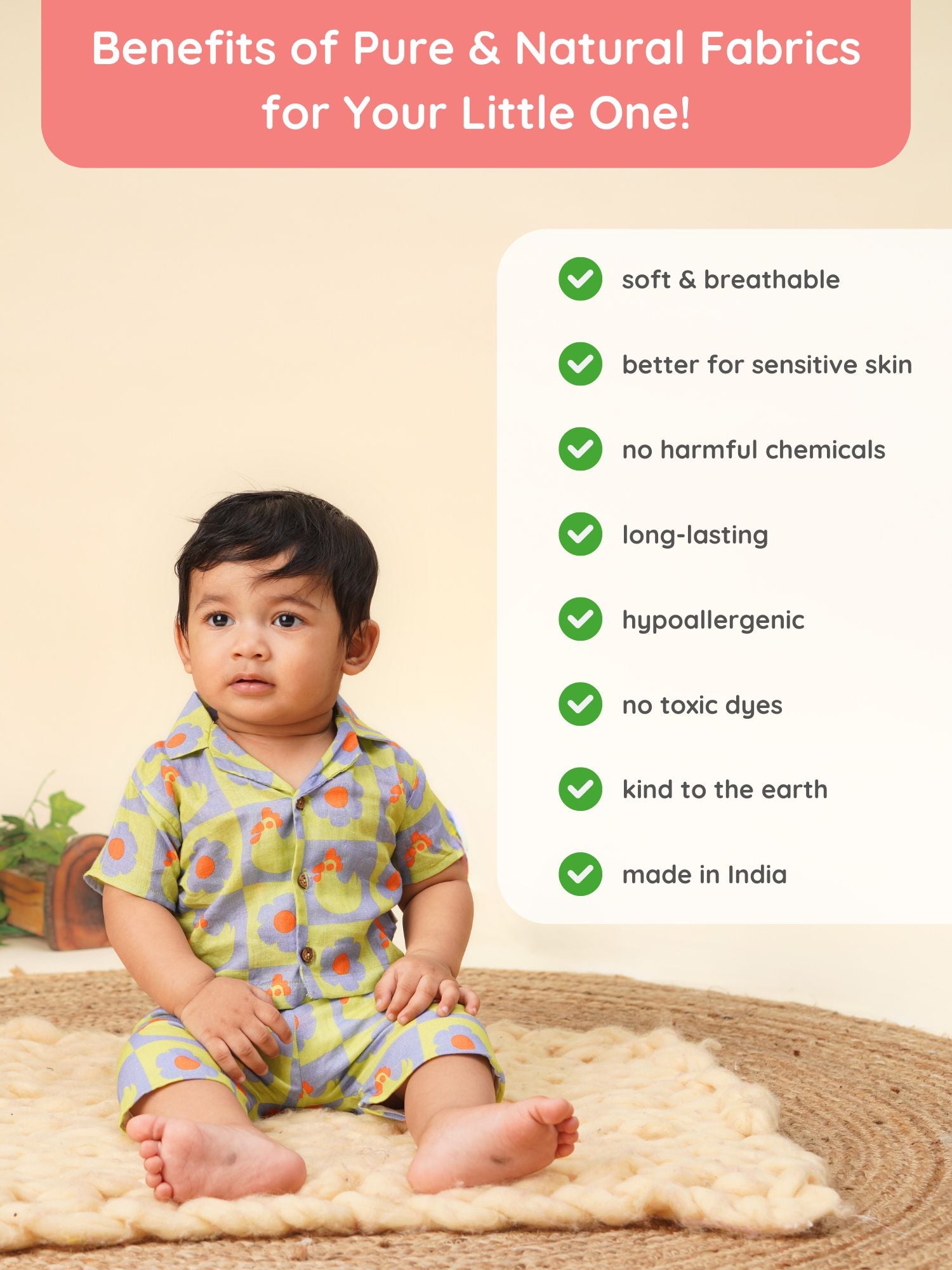 Nature's Harmony Cotton Muslin Swaddle Wrap for New Born (Pack of 2) - Totdot