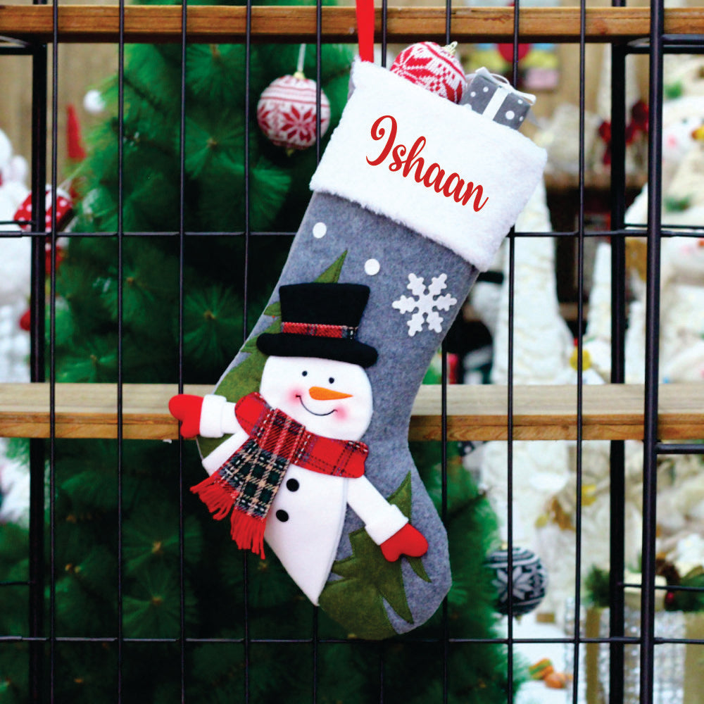 Winter Wonderland Stockings- Snowy Snowman