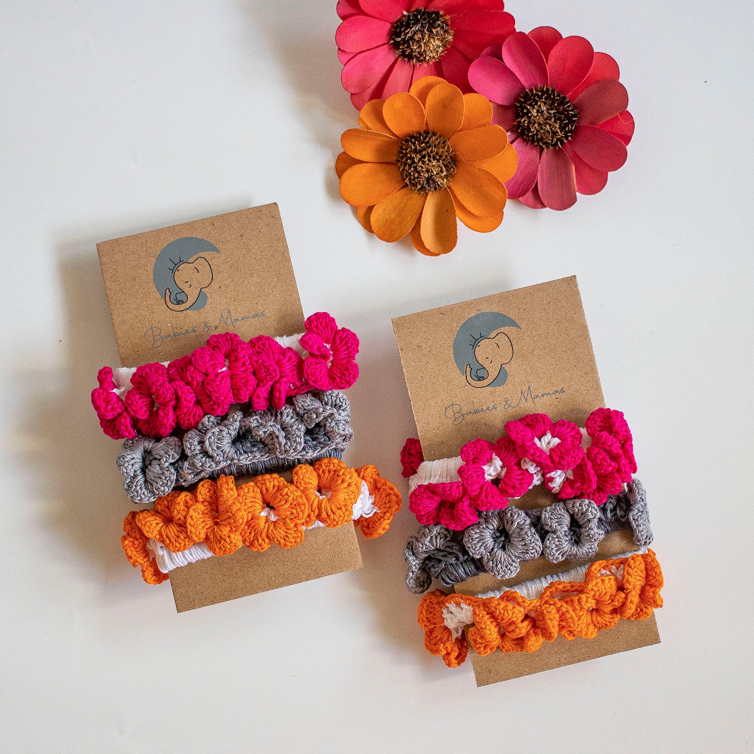 Handmade Crochet Scrunchies