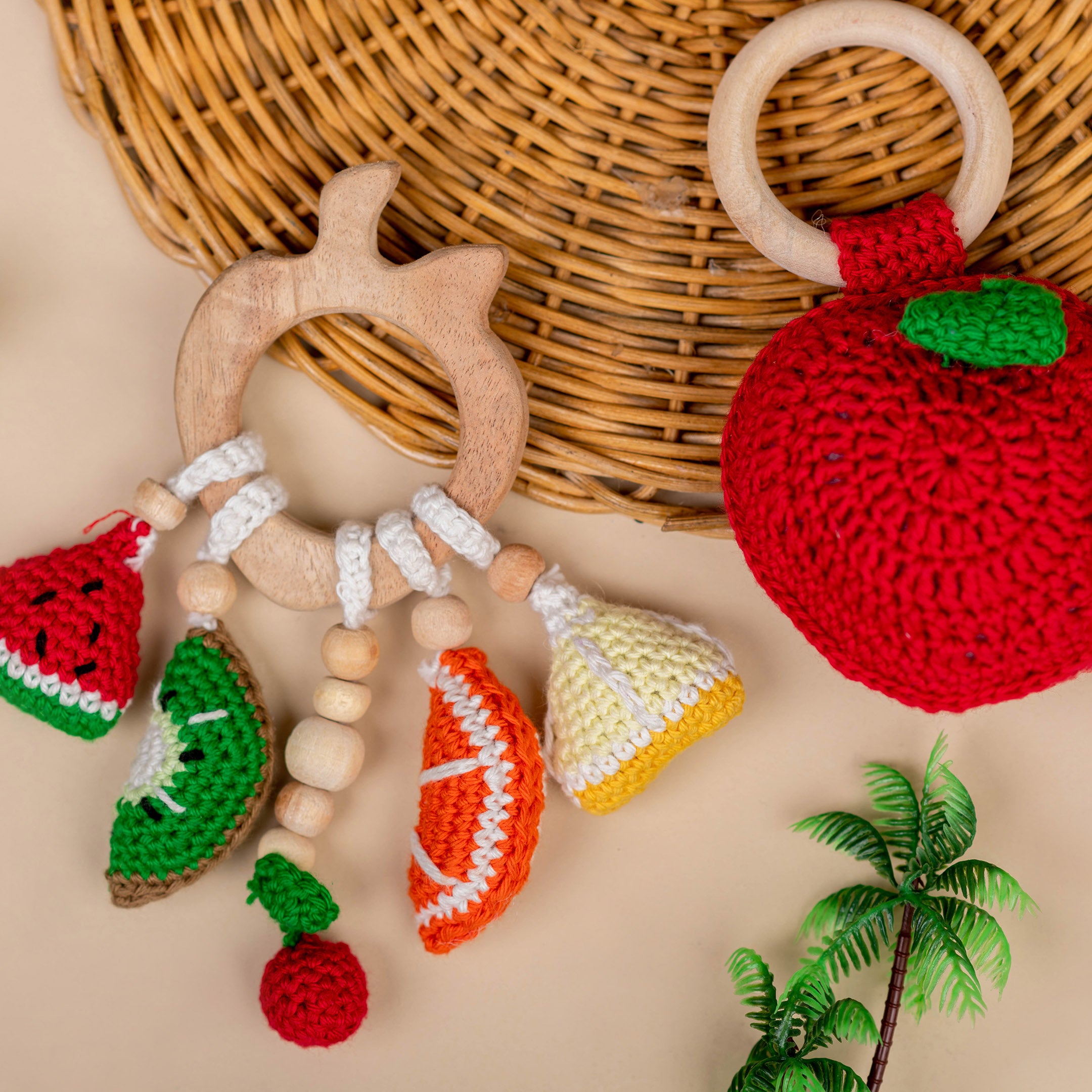 Fruit Teethers/Toy - Neem Wood