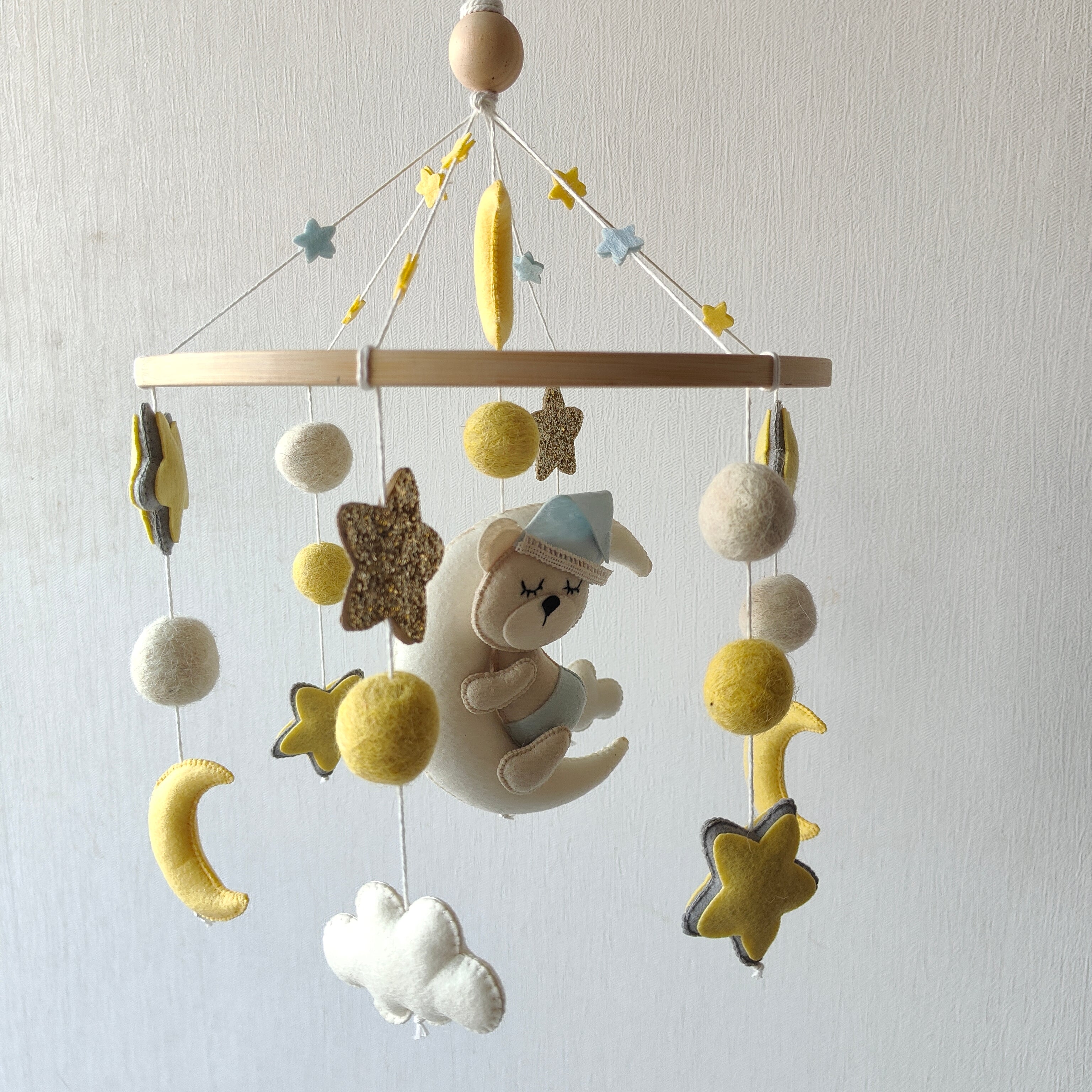 Dreaming Teddy Bear - Cot / Crib Mobile