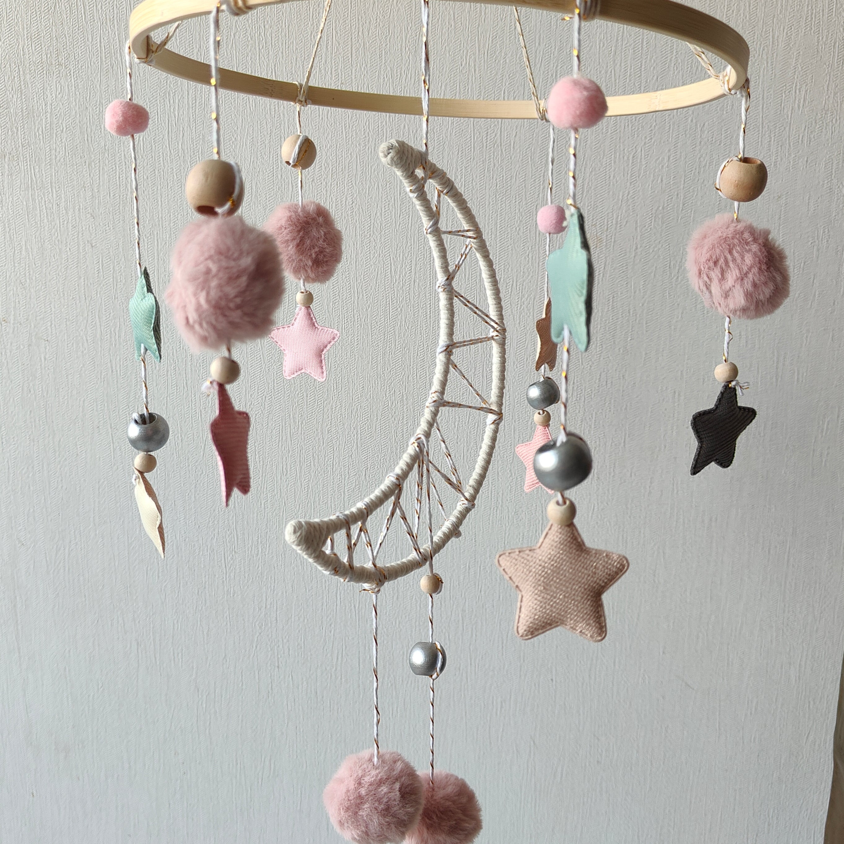 Starry Moon - Cot / Crib Mobile