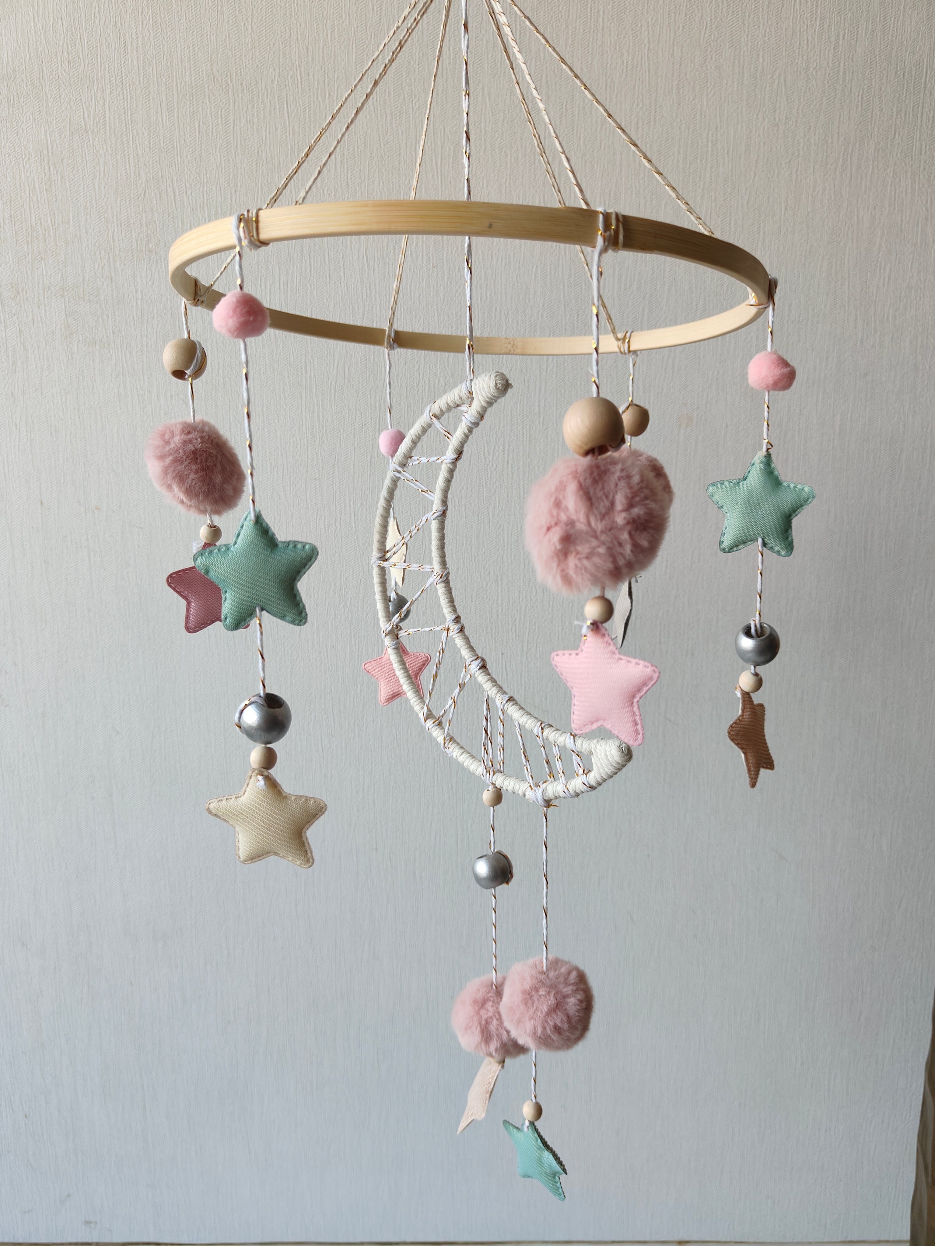 Starry Moon - Cot / Crib Mobile