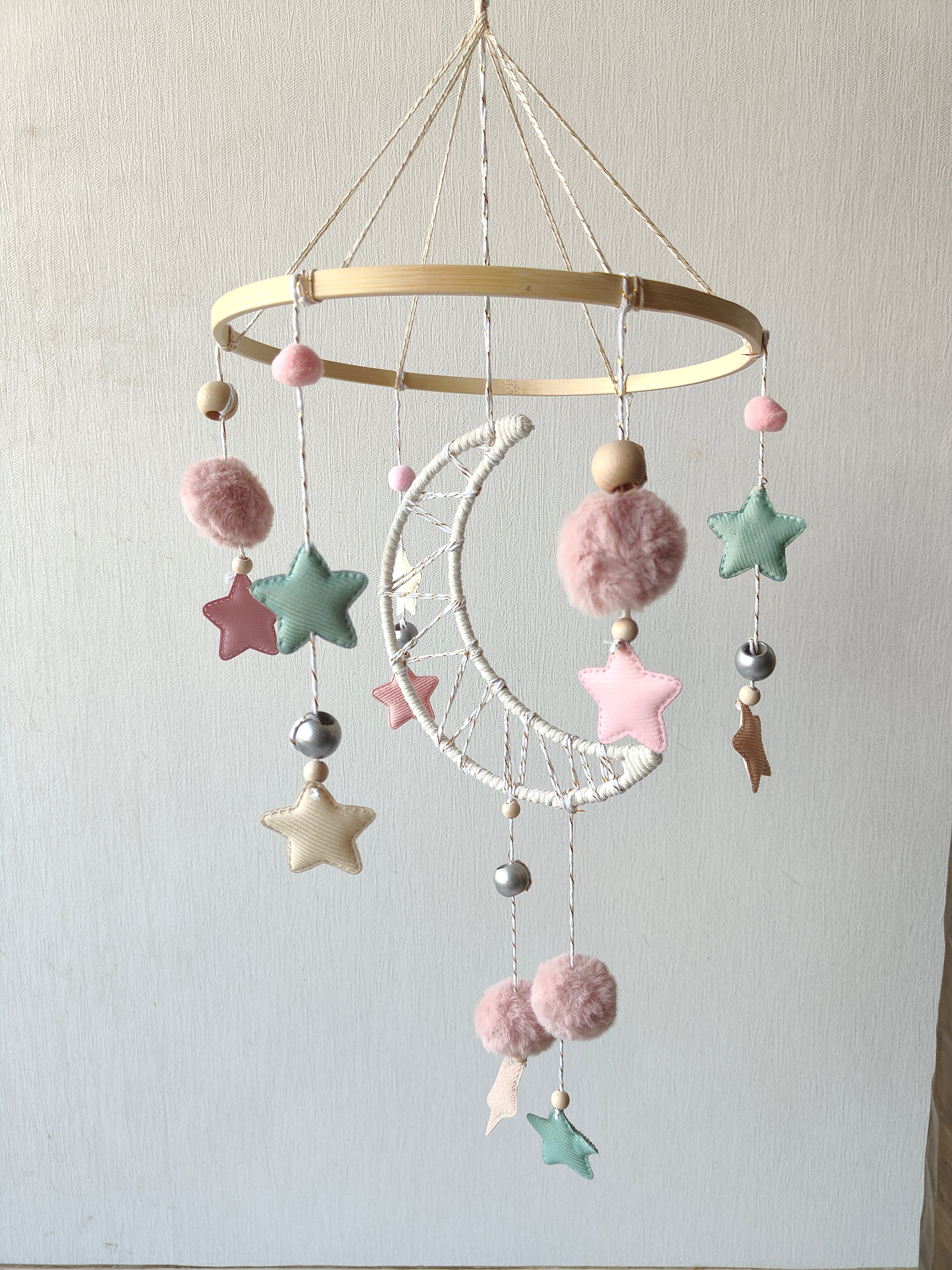 Starry Moon - Cot / Crib Mobile