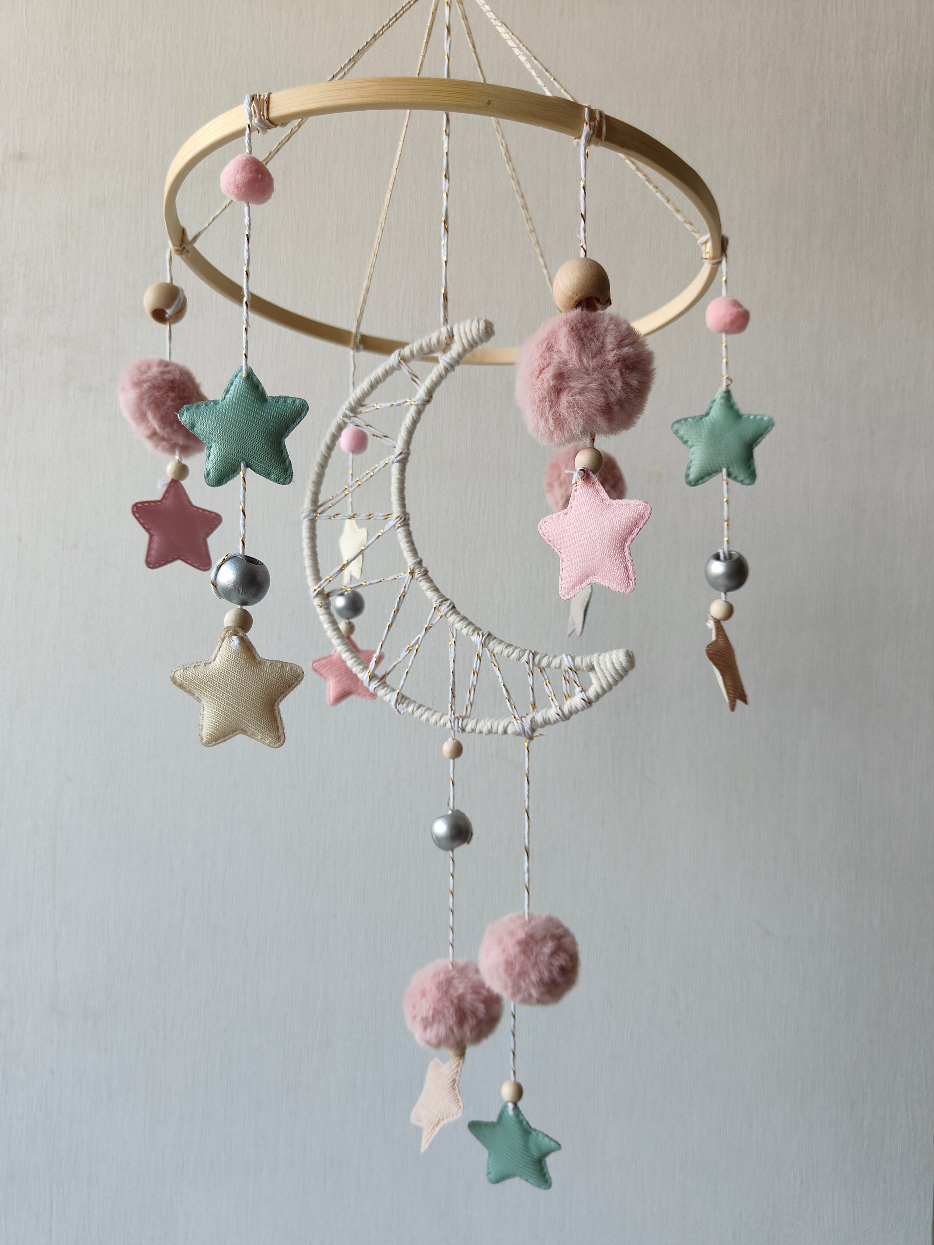 Starry Moon - Cot / Crib Mobile