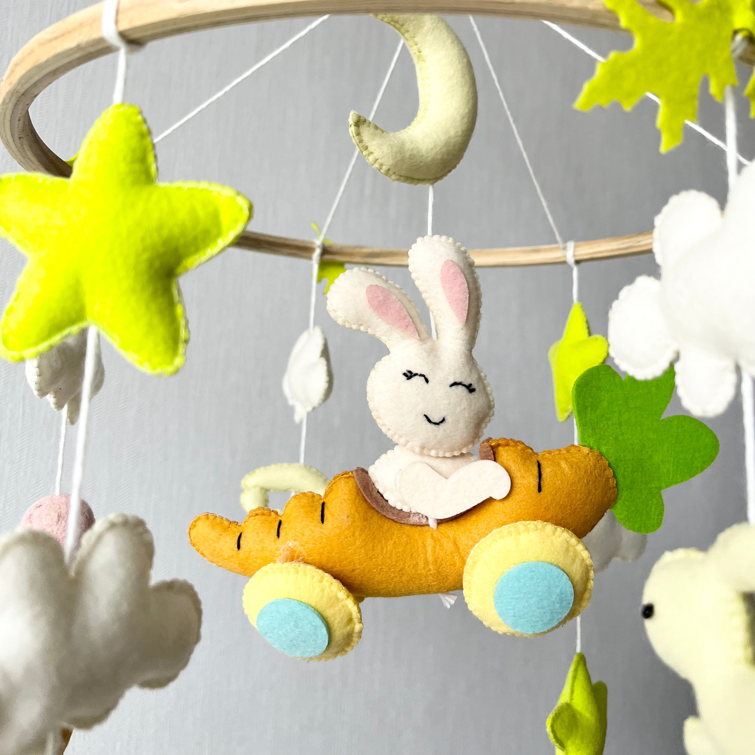 Carrot Cruiser Bunny - Cot / Crib Mobile