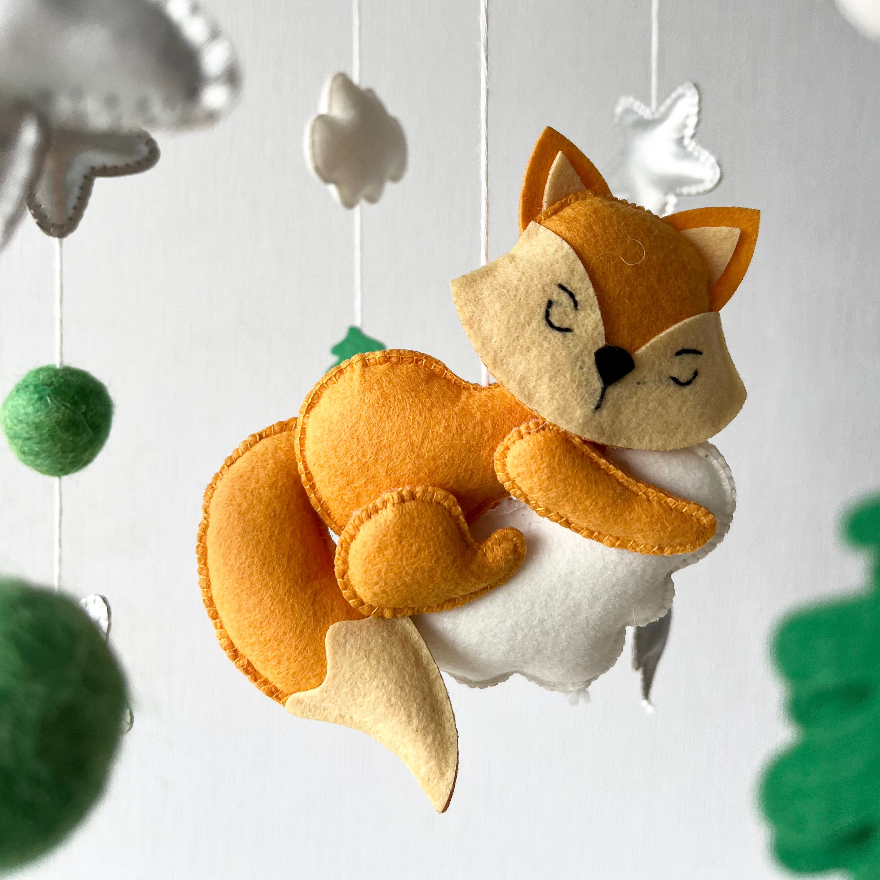 Dreamy Cloud Fox - Cot / Crib Mobile