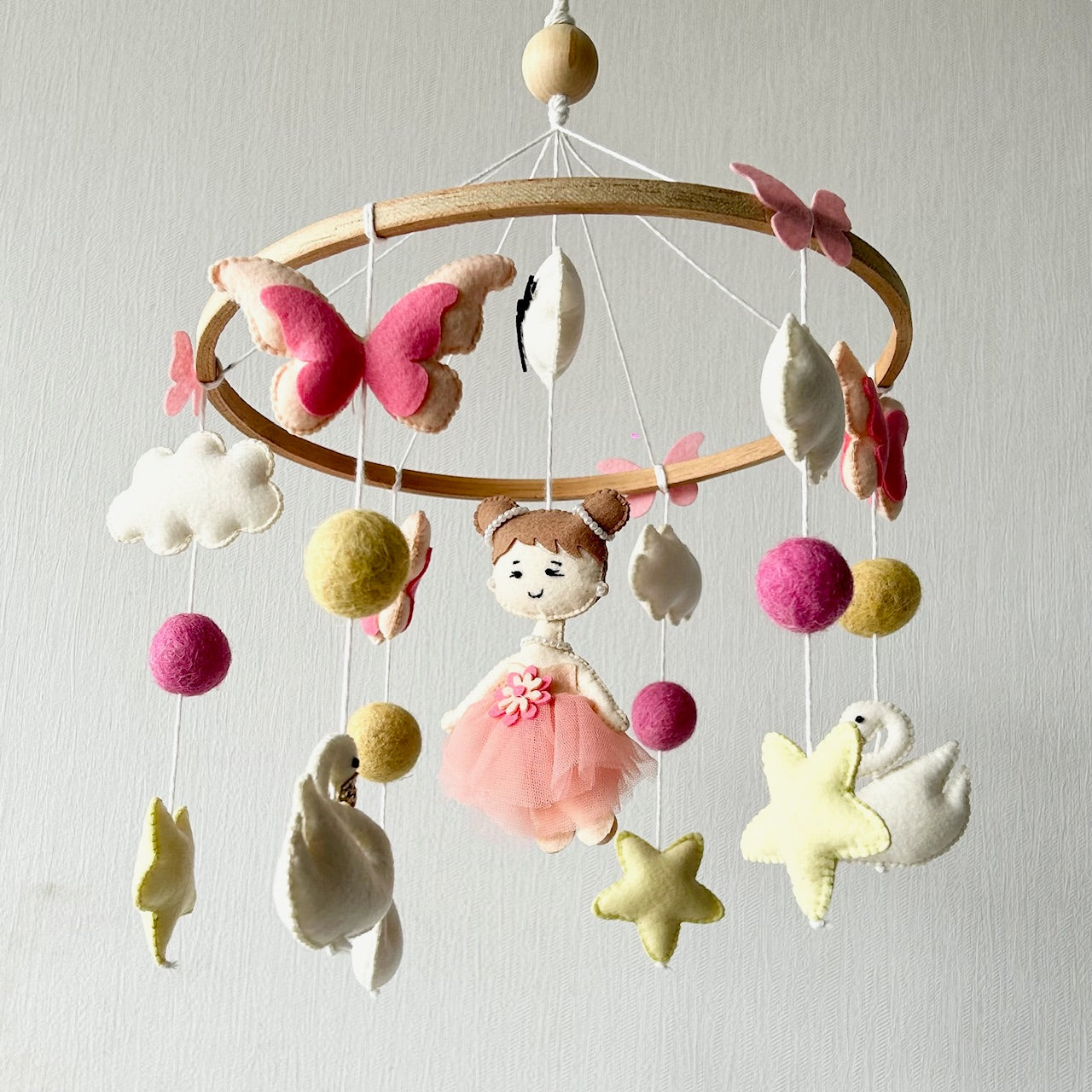 Swan and Fairy Flutter - Cot / Crib Mobile