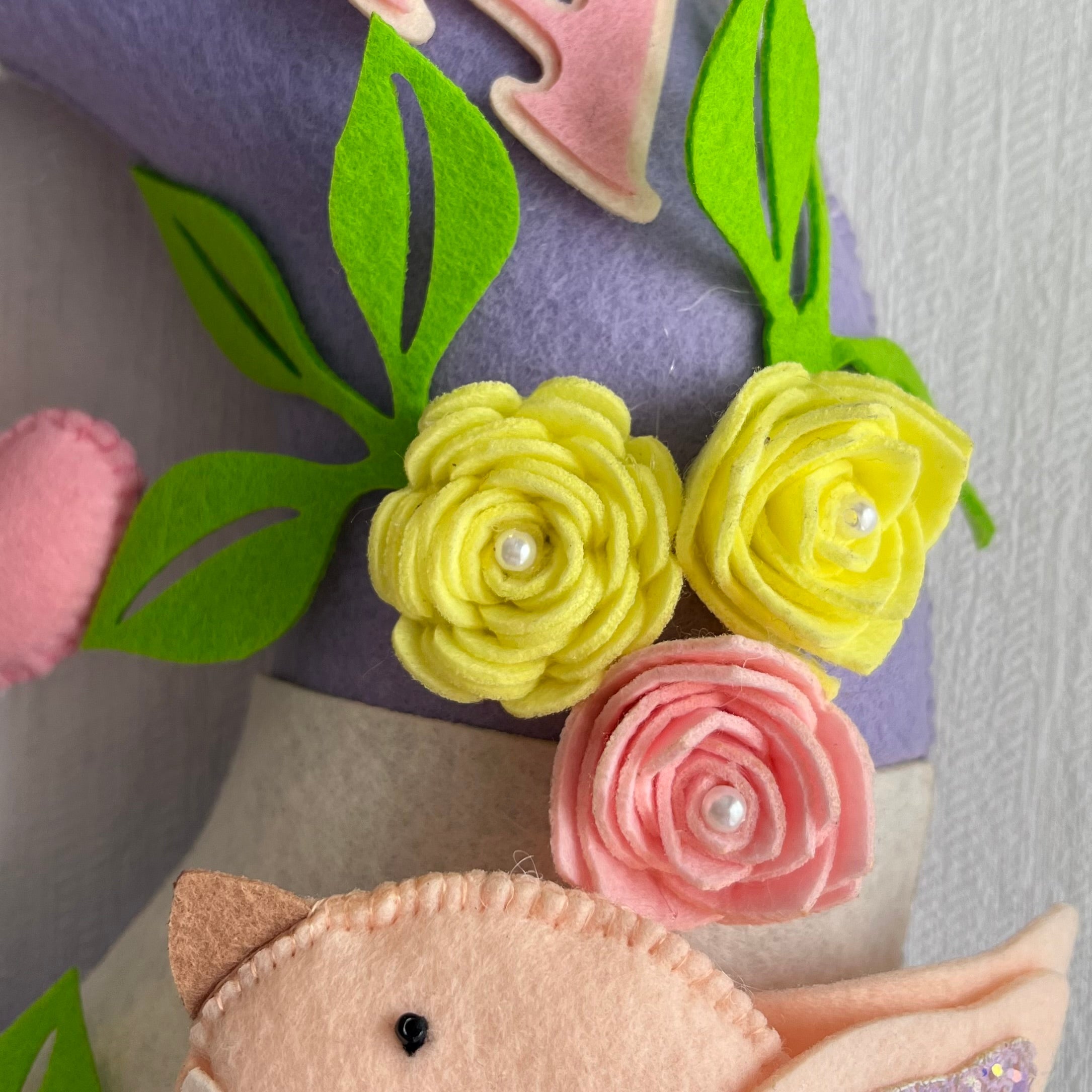 Tweets & Blooms Name Hanging