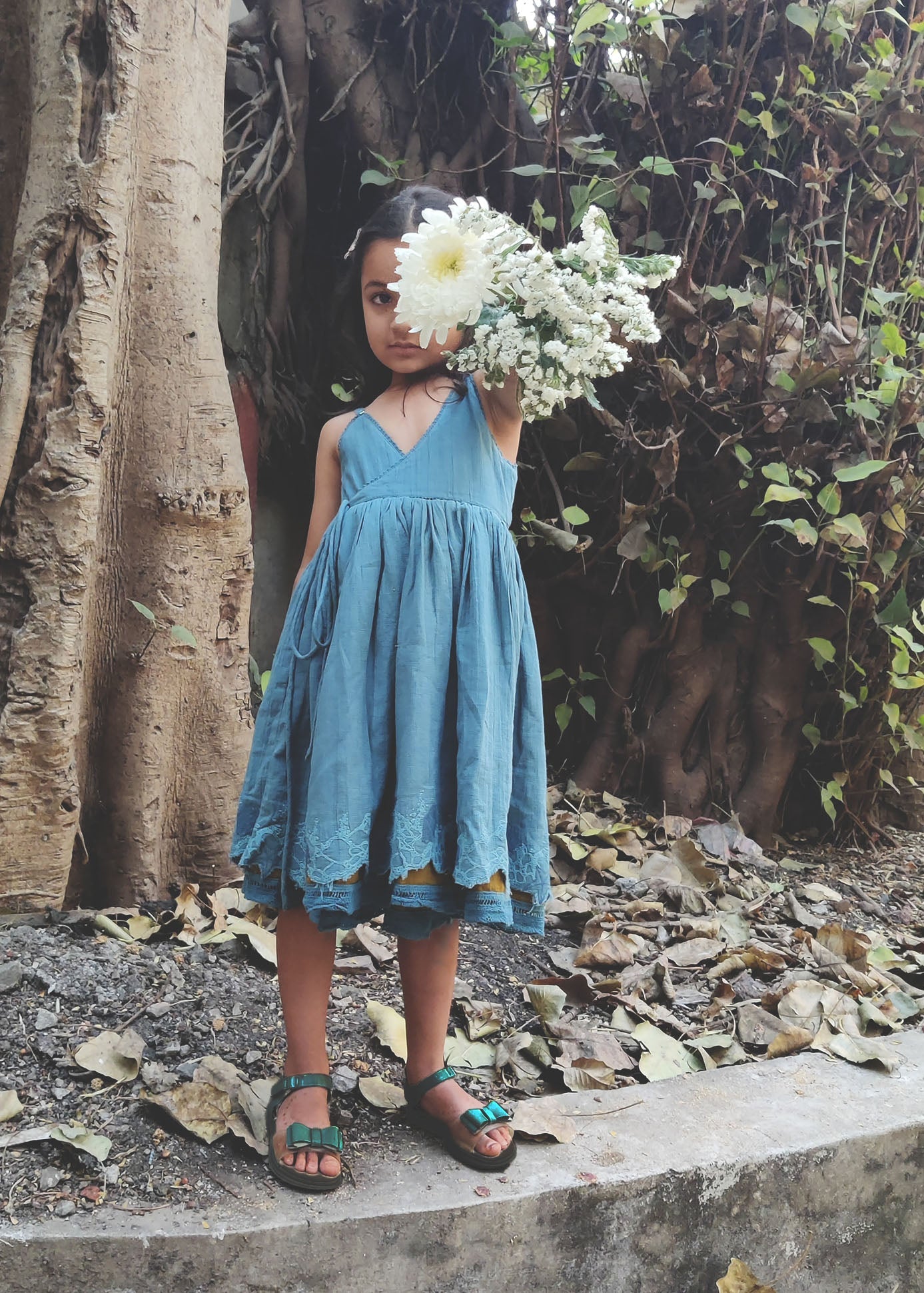 Reversible wrap Dress | Blush Pink - Mud - Totdot
