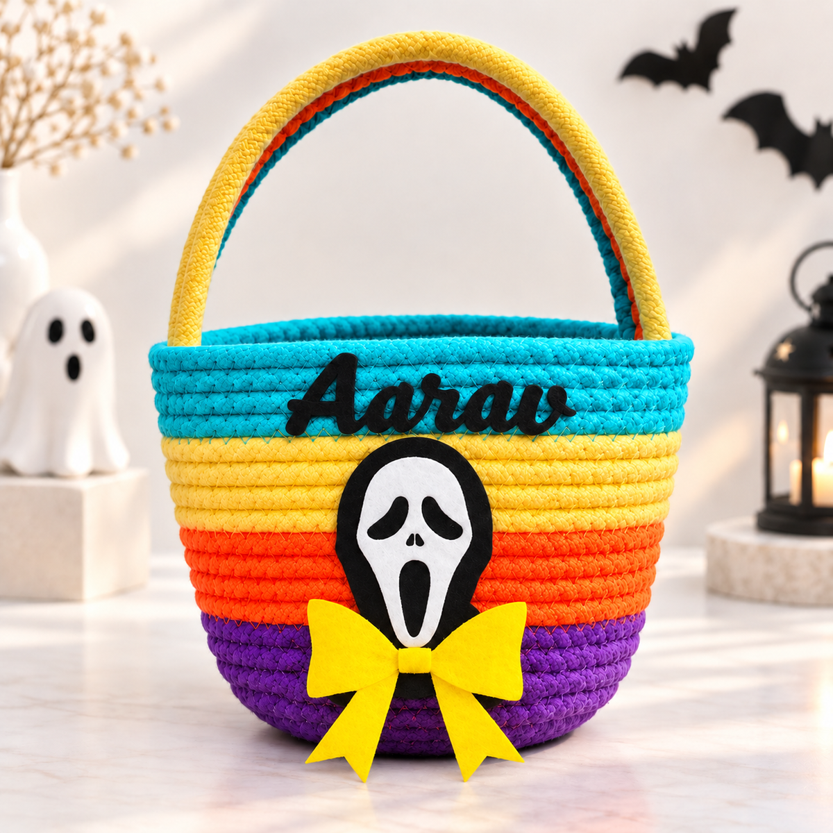Personalised Boo Boo Ghost Treasure Basket