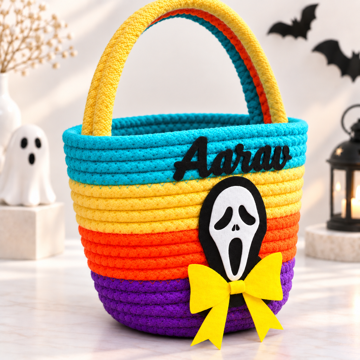 Personalised Boo Boo Ghost Treasure Basket