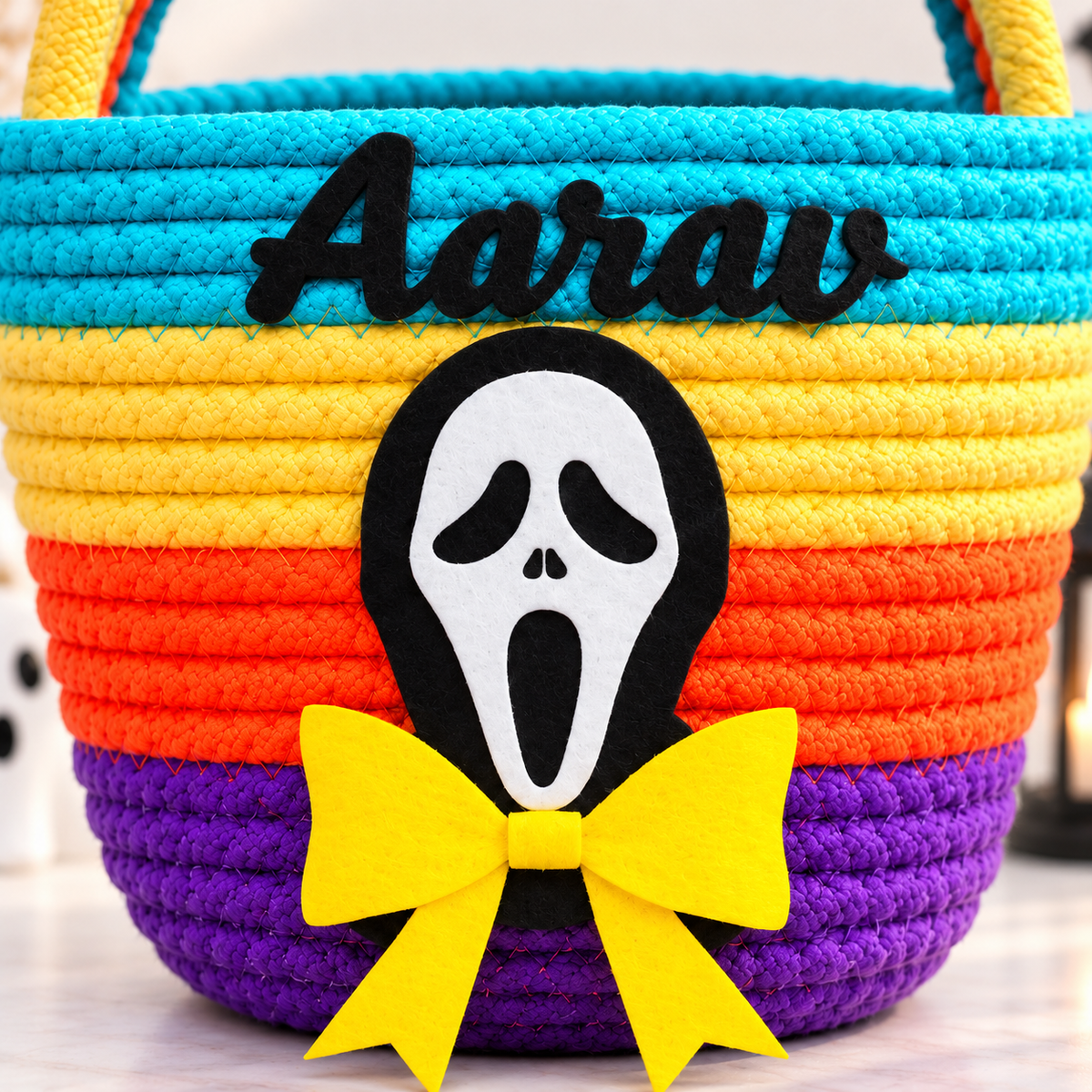 Personalised Boo Boo Ghost Treasure Basket