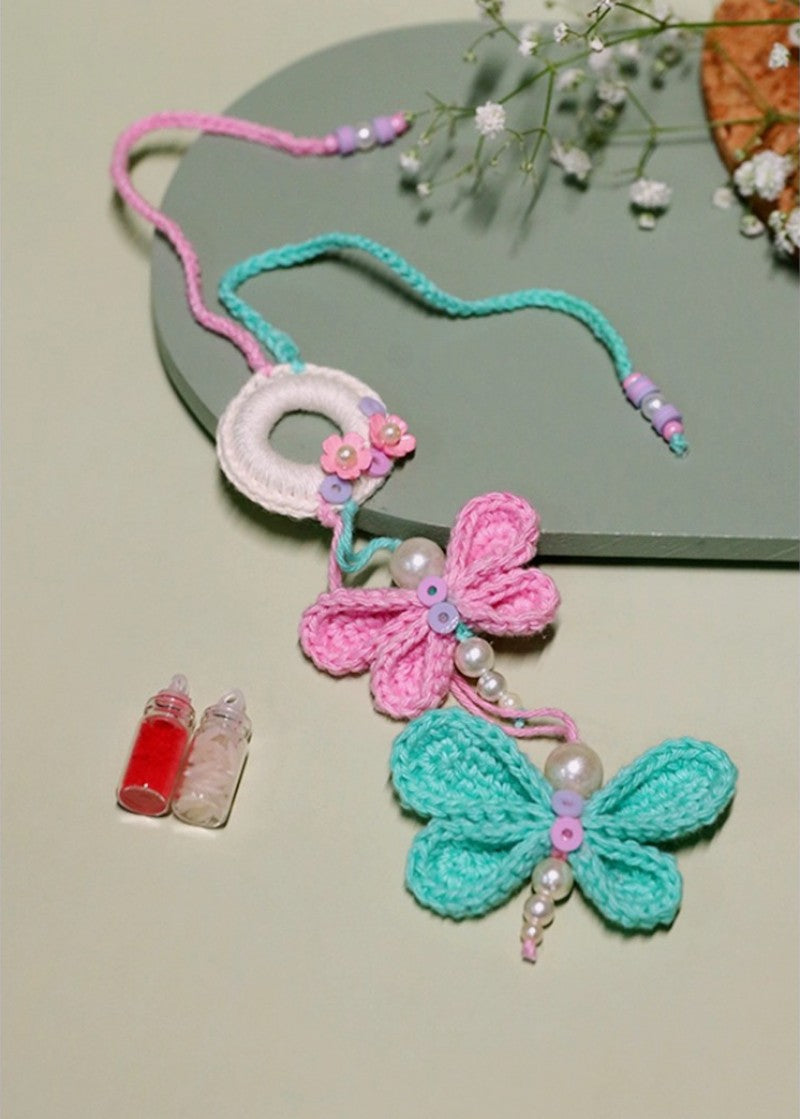 Budding Butterflies handmade crochet rakhi by Haute By Hand – Raksha Bandhan gift