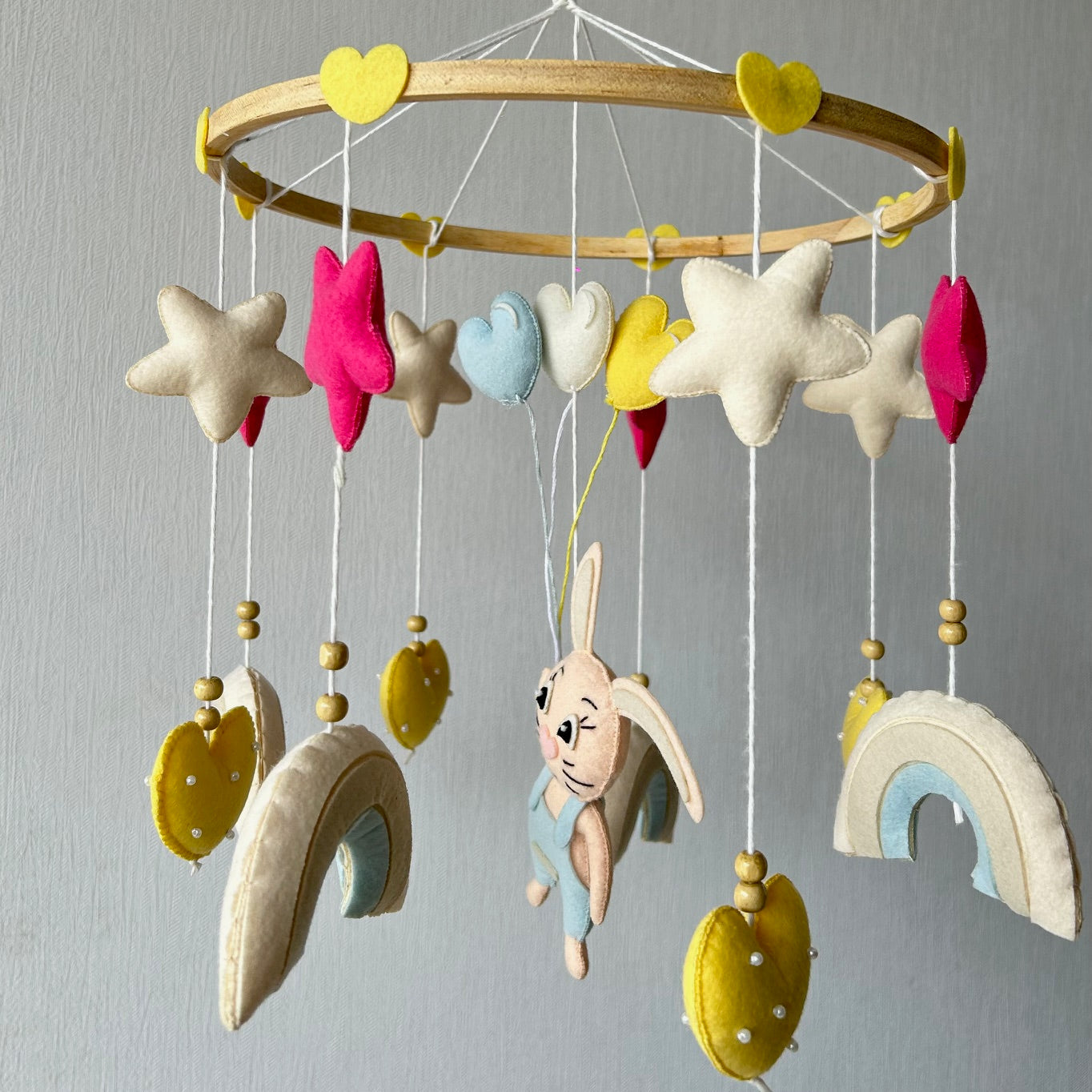 Bunny Under the Stars - Cot / Crib Mobile