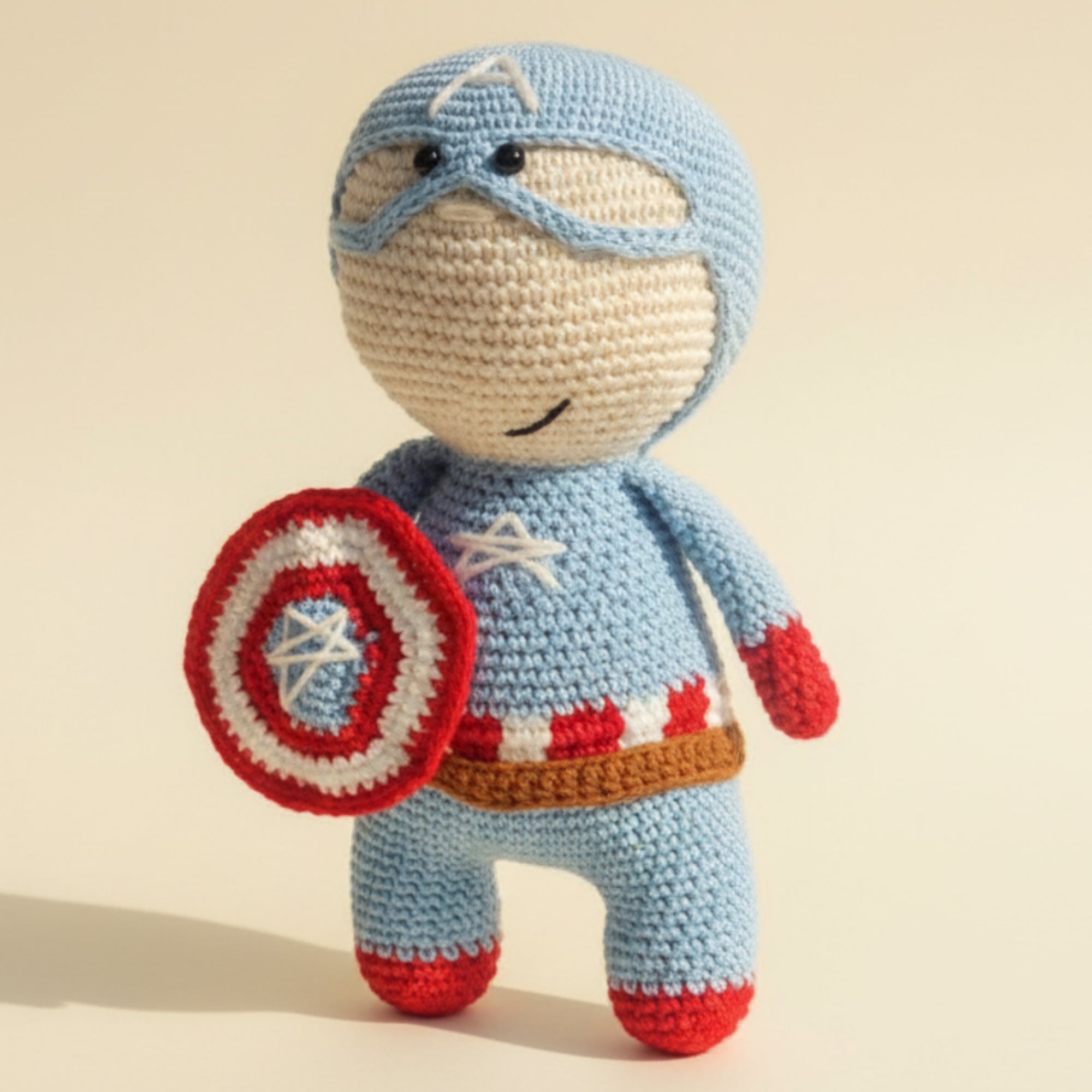 Captain America Crochet Toy