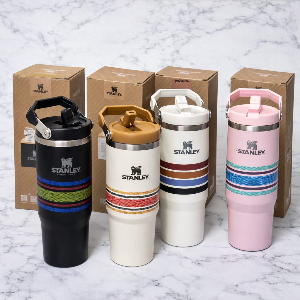 Stanley IceFlow Flip Straw Tumbler – Coastal Heritage Stripe