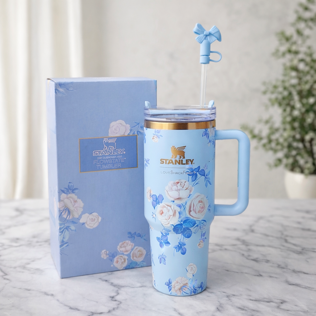 Limited Edition Stanley x LoveShackFancy – Bluebell Porcelain Bloom – 40oz
